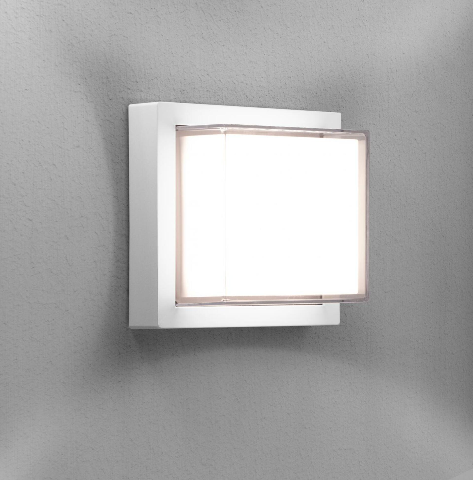 CENTURY PURA LED venkovní nástěnné svítidlo Square bílá 10W 4000K IP65