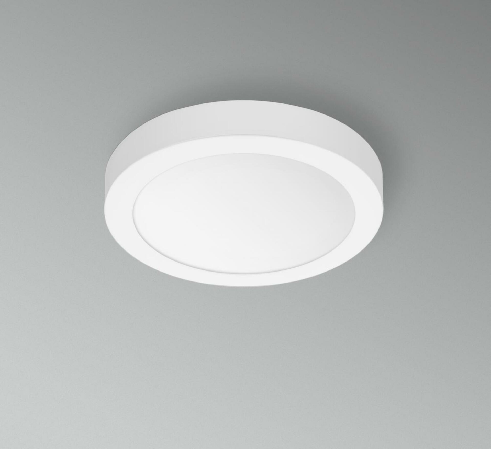 CENTURY LED stropní a nástěnné svítidlo PL-TONDO KRUH 220x38mm 18W 3000K 120d IP20