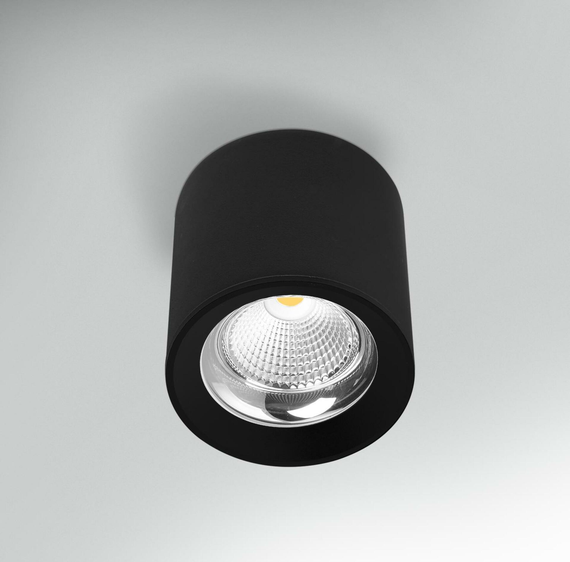 CENTURY Stropní svítidlo LED RONDO černé pr.170x185mm 35W 230V 3000K 45d IP20