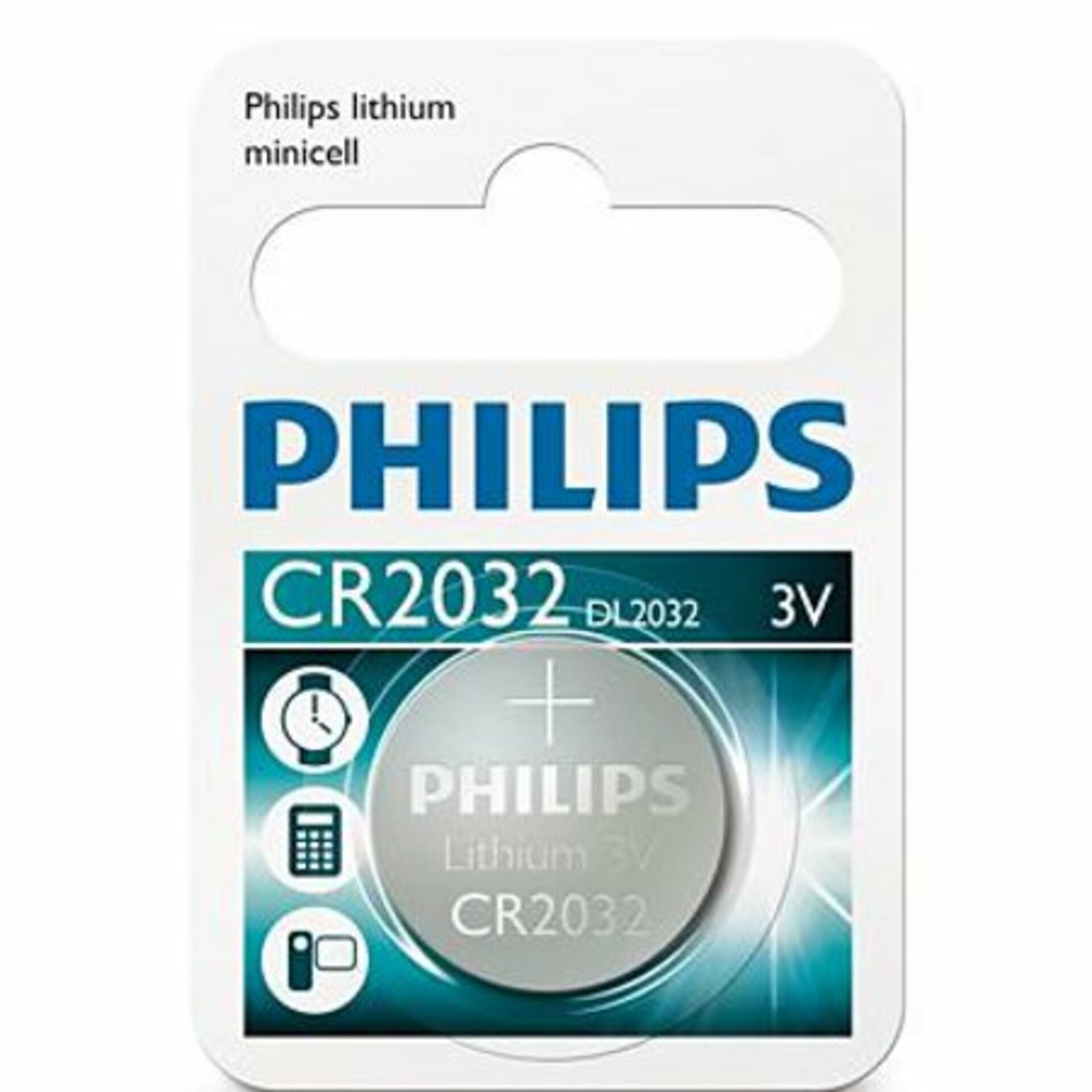 Levně Baterie lithiová 3V Philips CR2032 1kus