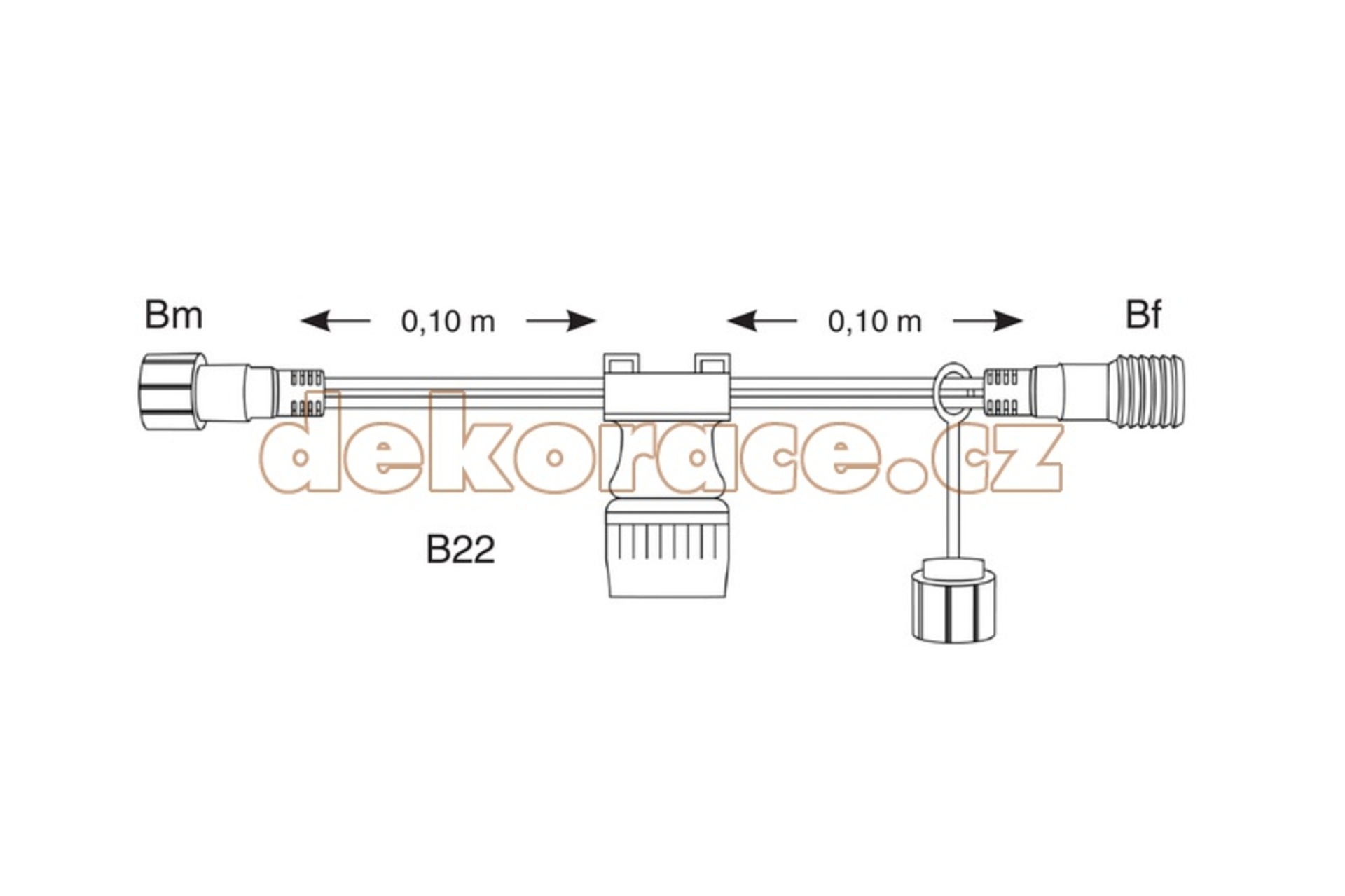 Levně CityLight T - kabel pro připojení LED krápníku CTI-059650