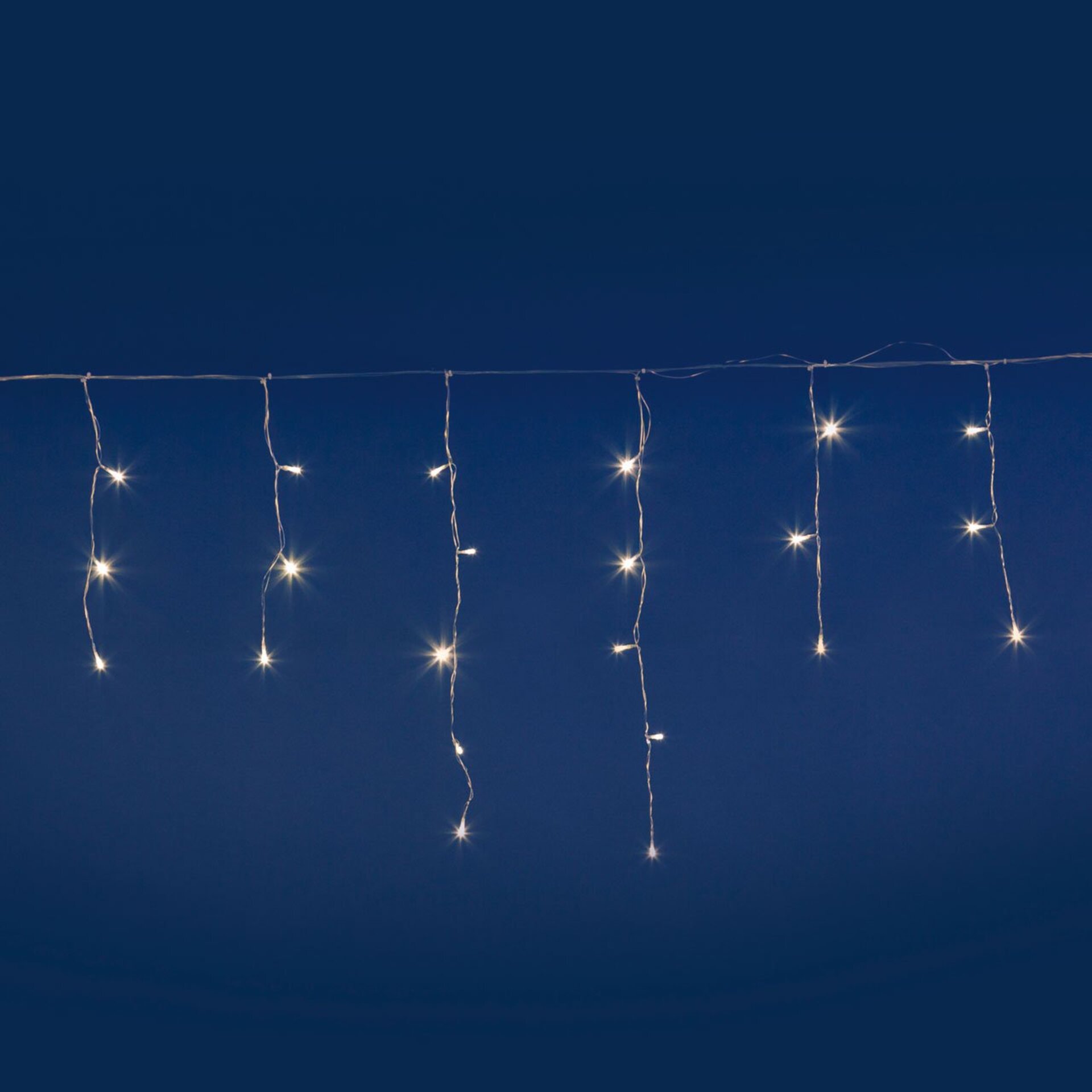 Levně Xmas King LED krápník prodloužitelný, 4x0,5m, 60 LED teple bílá bez napájení