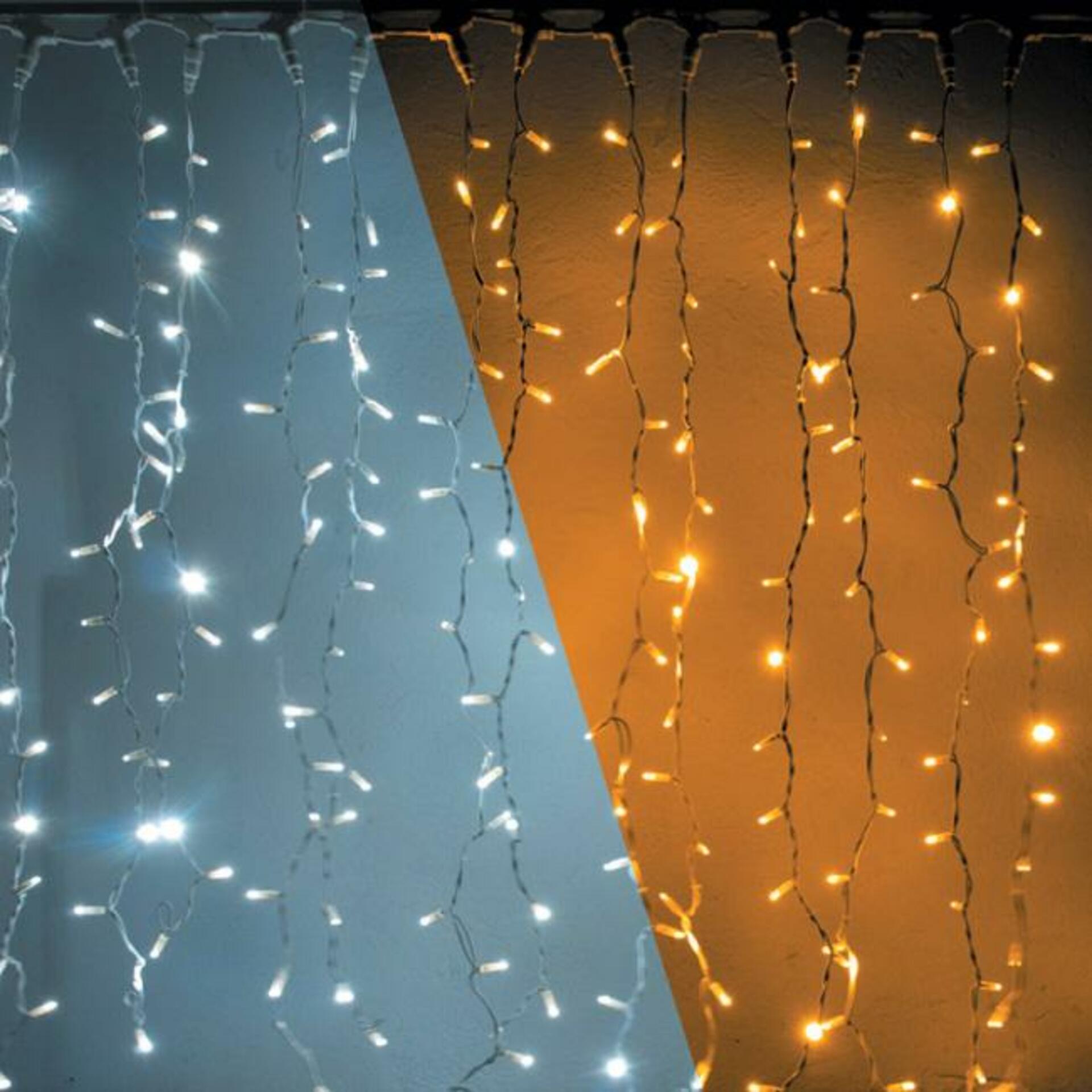 Levně DecoLED LED světelná záclona - 1x1,5m, bi-color, 150 diod