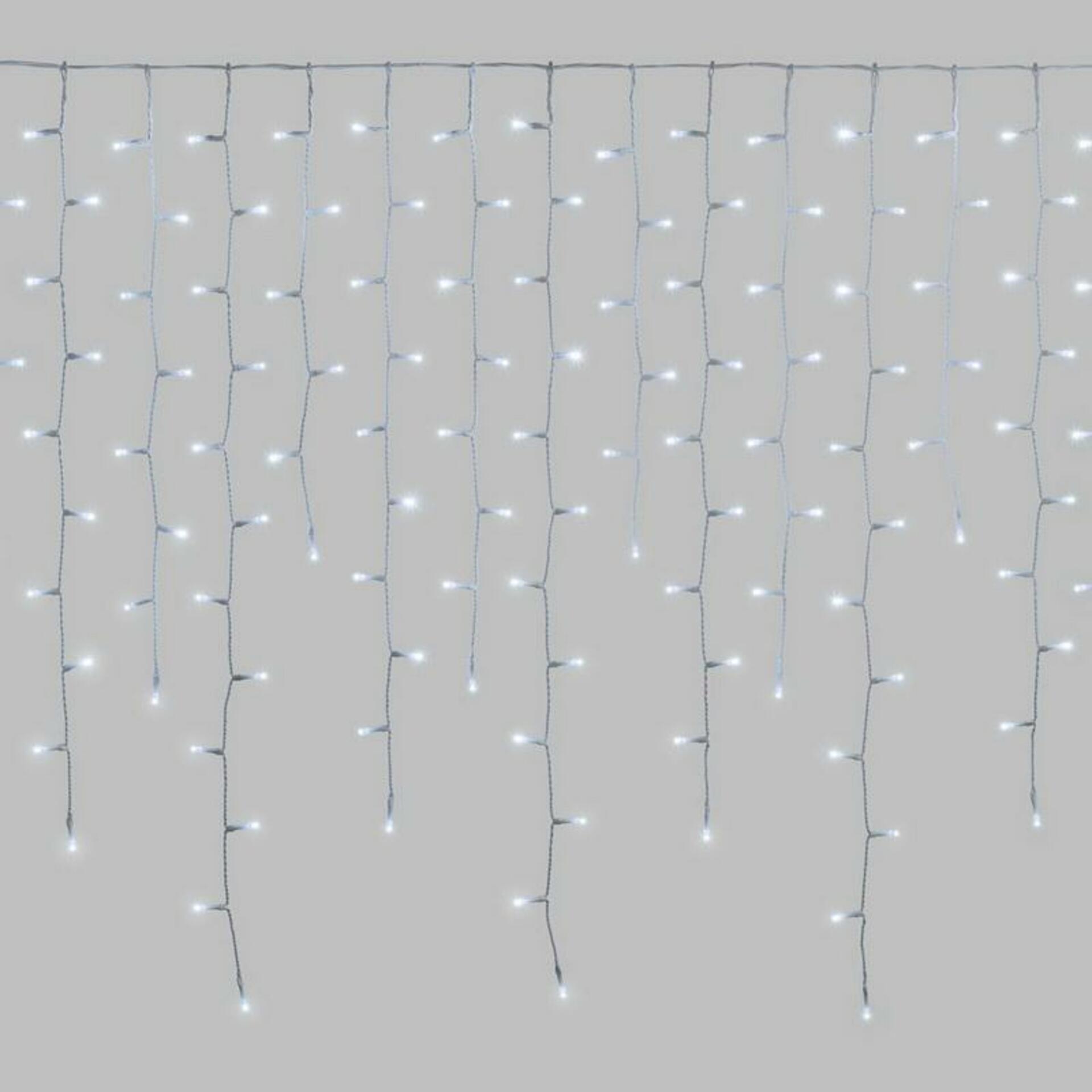 Levně Xmas King XmasKing LED krápník 3,5x0,85m 432 LED, 24V propojitelné venkovní, studená bílá rampouchy
