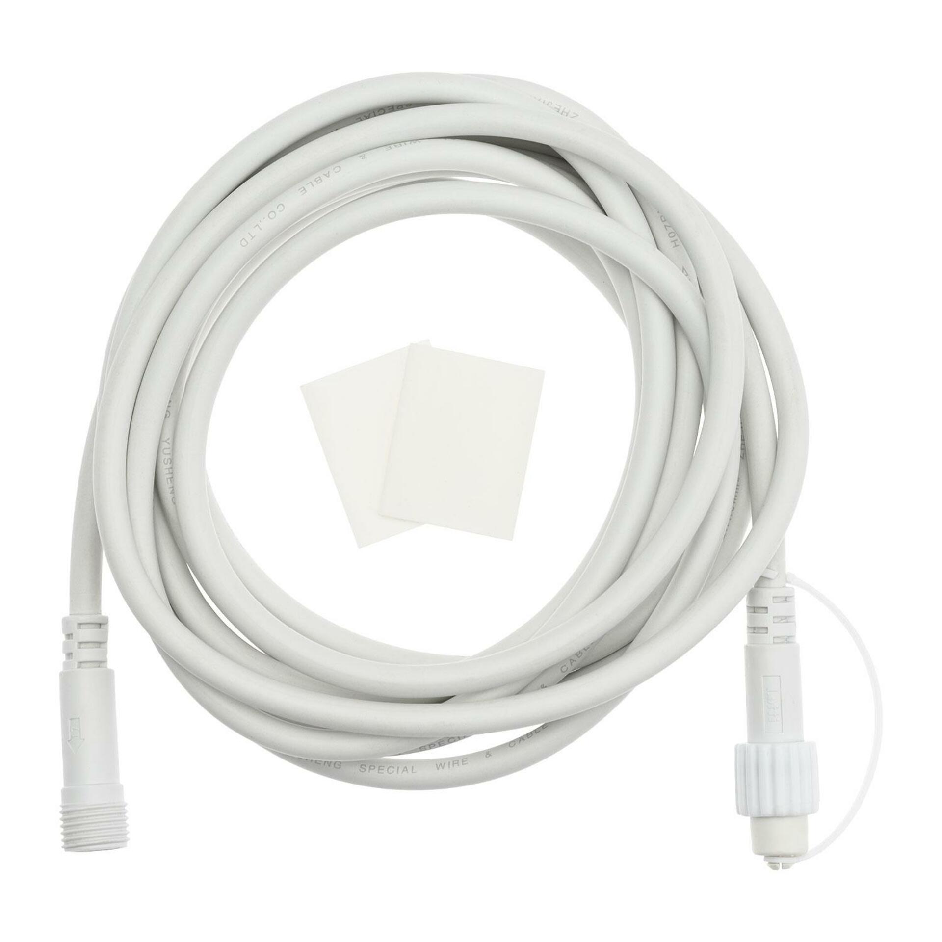 Levně Xmas King XmasKing Prodlužovací kabel pro LED vánoční osvětlení PROFI 2-pin, bílá 5m