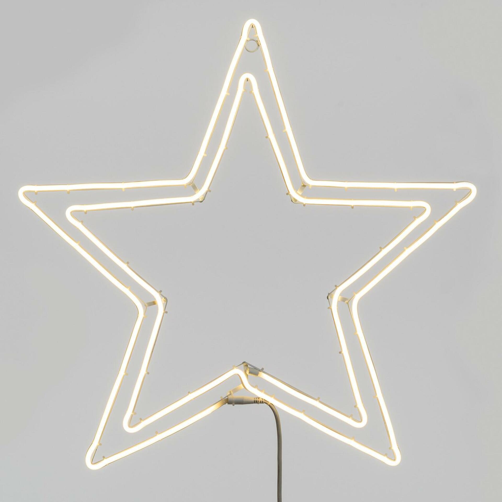 Xmas King XmasKing LED neon motiv hvězda průměr 75cm, 230V venkovní, teplá bílá