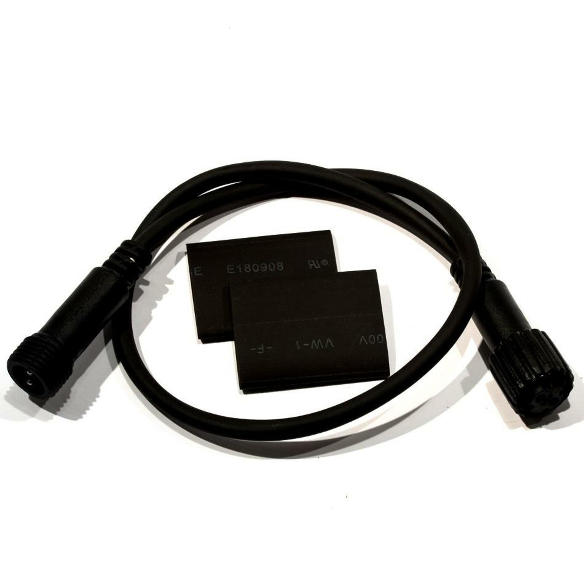 DecoLED Prodlužovací kabel - černý, 0,5m