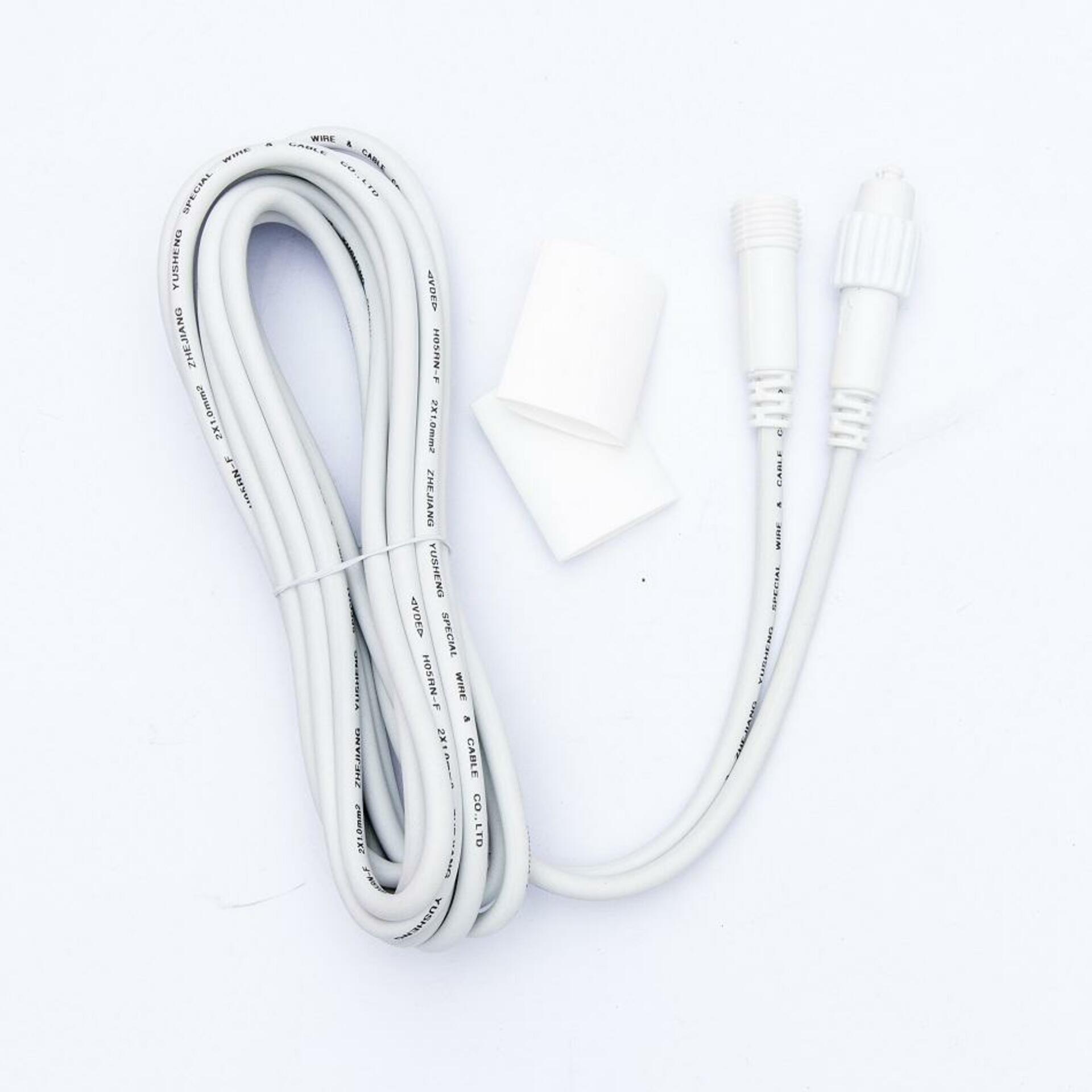 DecoLED Prodlužovací kabel, bílý, 5m, IP67 EFX05