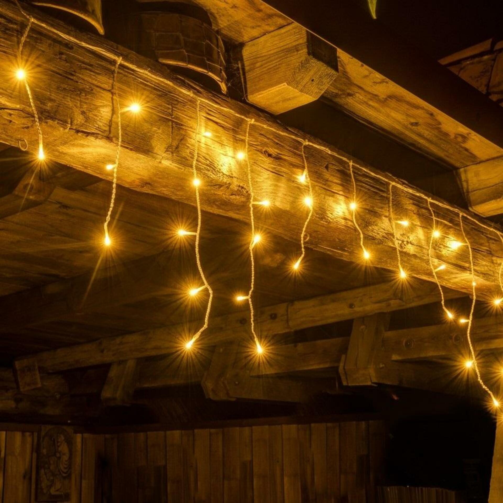Levně DecoLED Svítící rampouchy - 2 x 0,5 m, 40 teple bílých LED