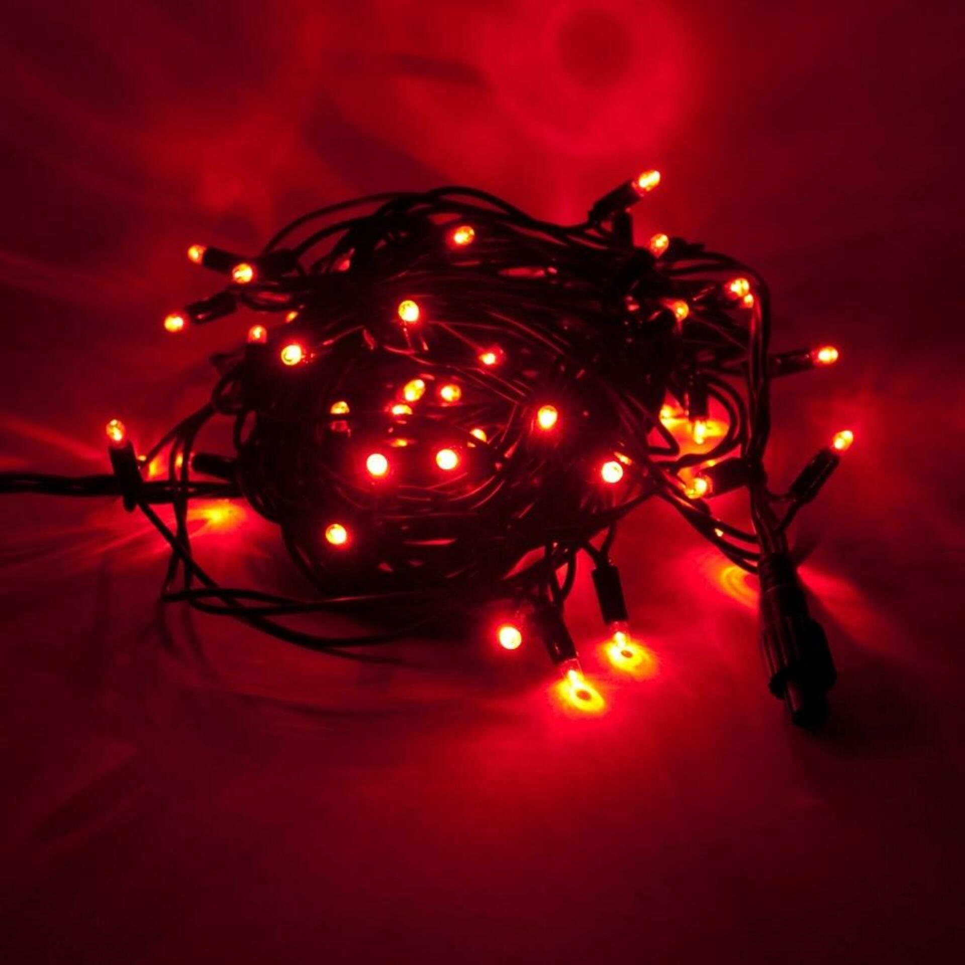 Levně DecoLED LED světelný řetěz - 5m, červená, 50 diod