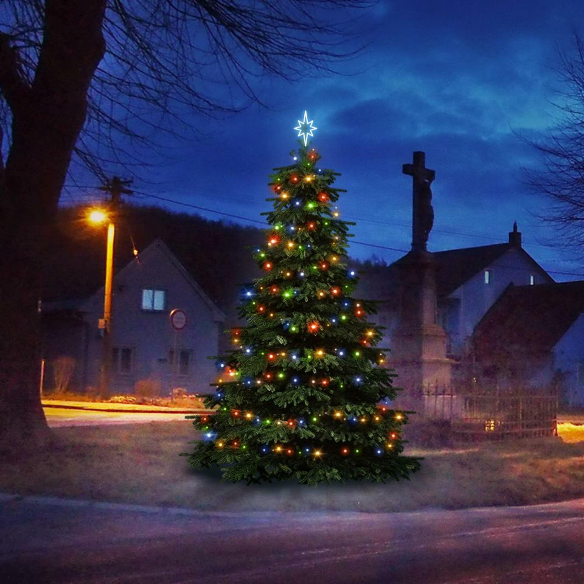 DecoLED LED světelná sada na stromy vysoké 3-5m, barevná