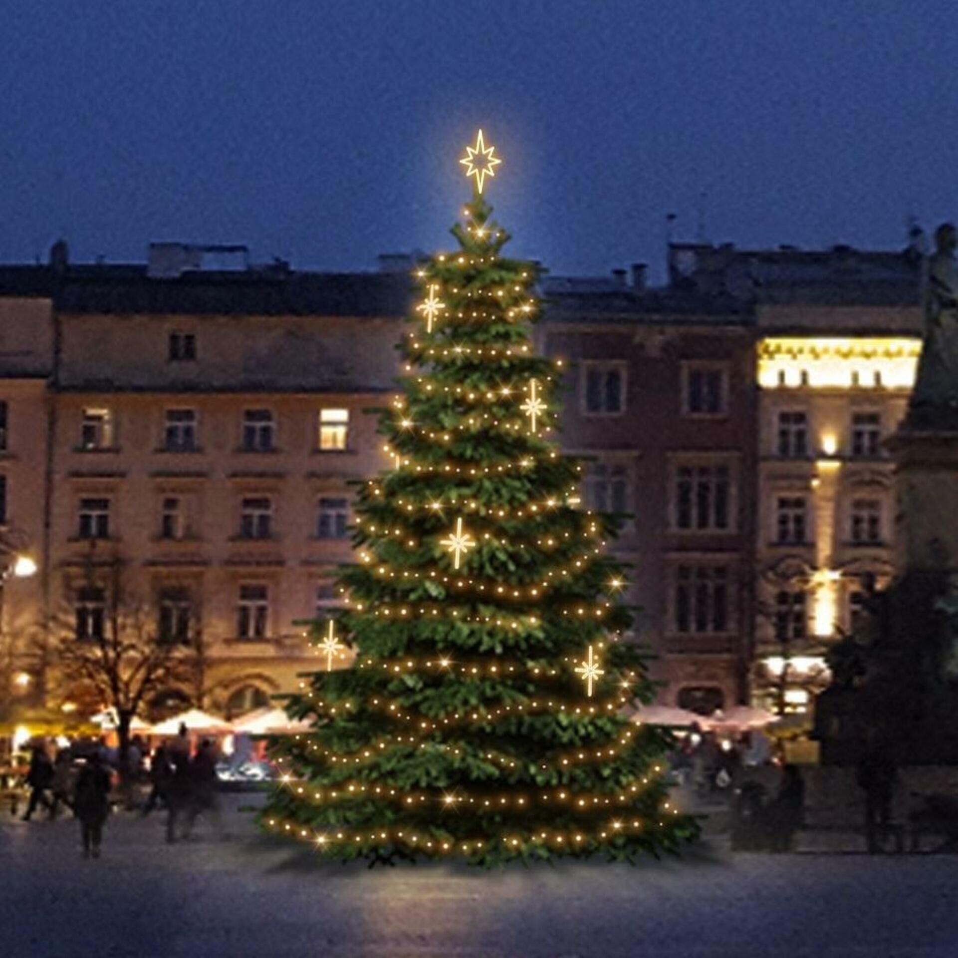 Levně DecoLED LED světelná sada na stromy vysoké 6-8m, teplá bílá s dekory EFD15WS2