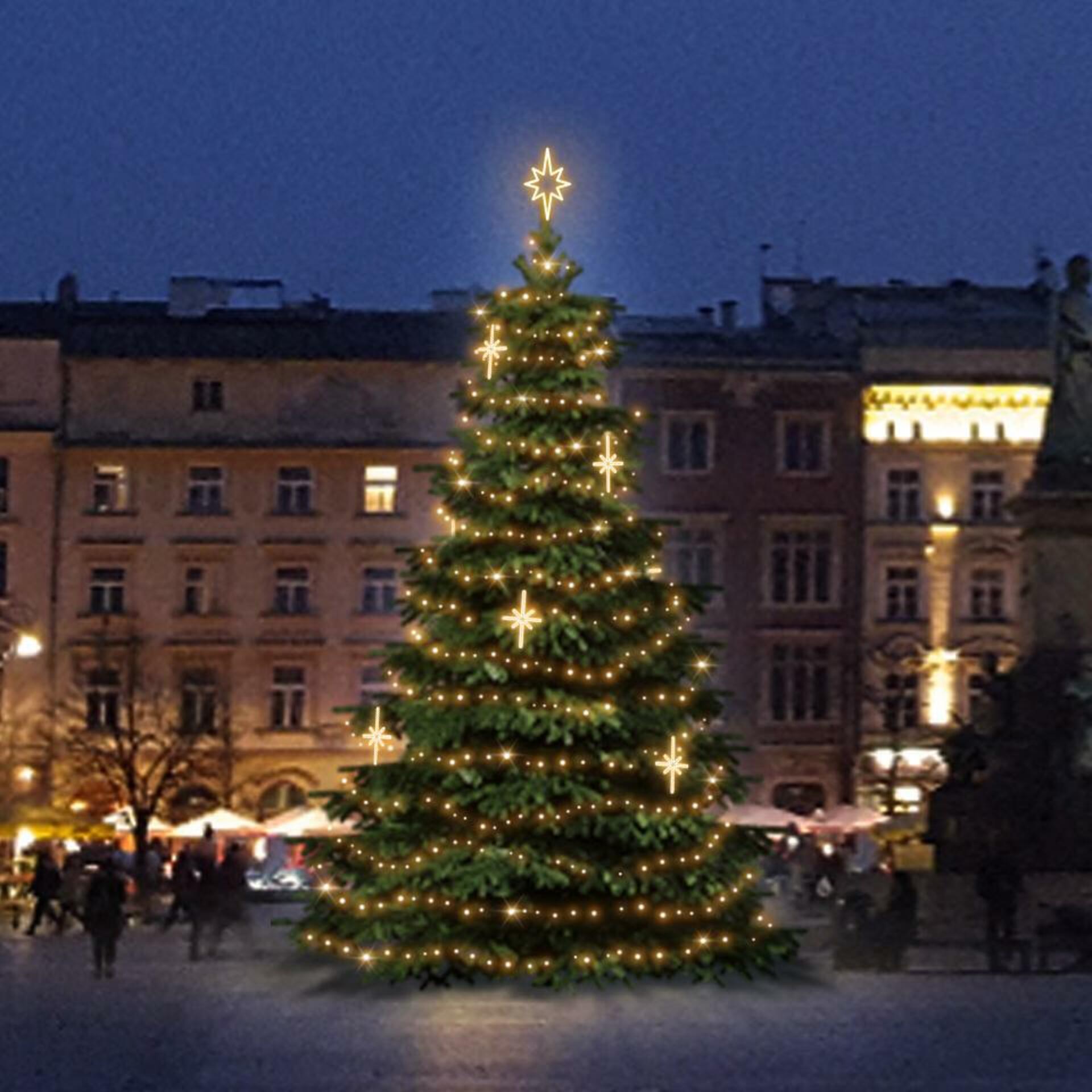 Levně DecoLED LED světelná sada na stromy vysoké 9-11m, teplá bílá s dekory EFD15WS2