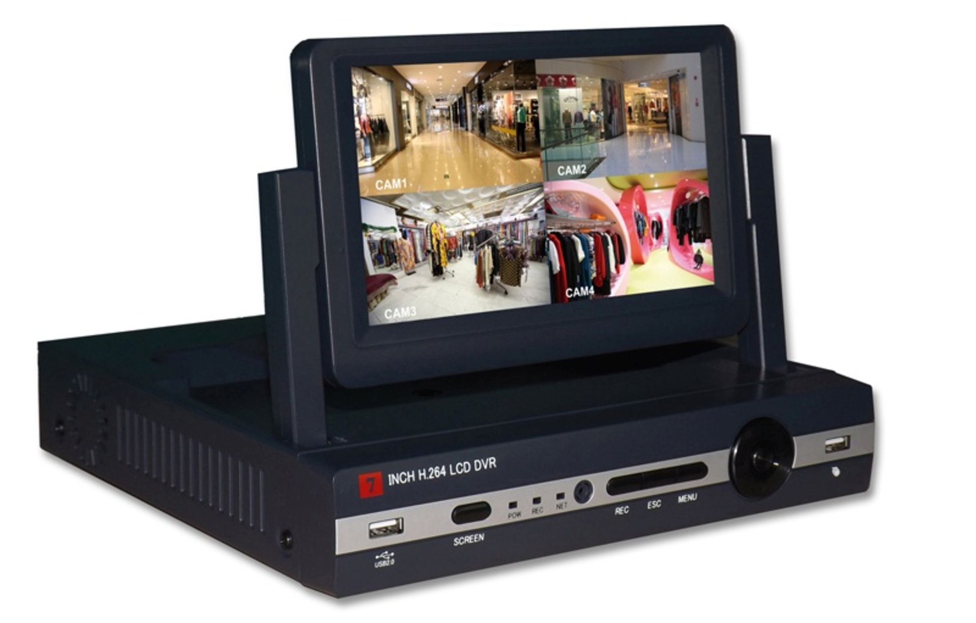 Levně Ecolite V16 Monitor.systém vč.LCD 7, 4x IR kamera, 250GB HDD DVK-7304S-AC