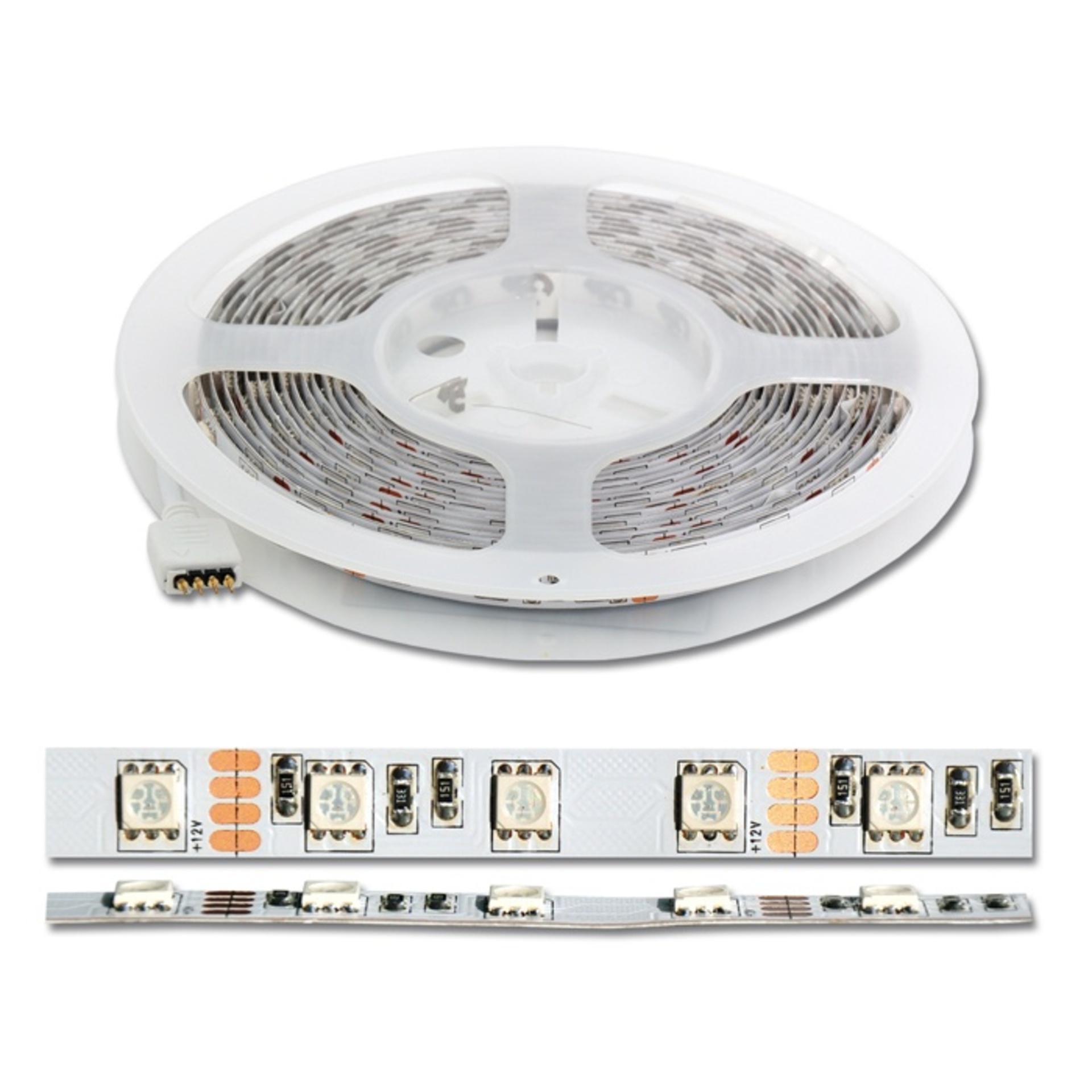 Levně Ecolite LED set vč.adpt., 60xSMD/m, 5m, 14.4W/m, IP20, ovl. DX-SMD5050-RGB/5M