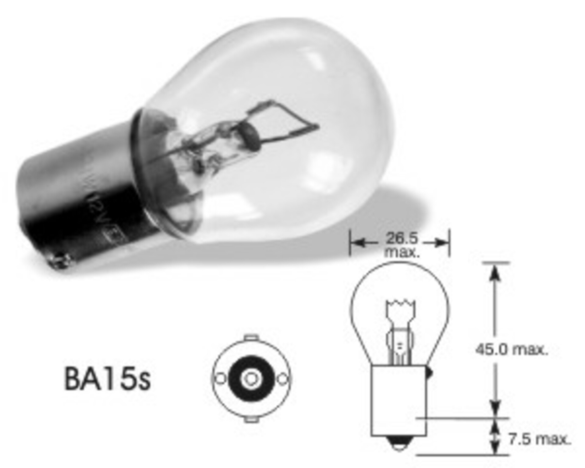 Levně LUCAS 28V 26W Ba15s LL345T