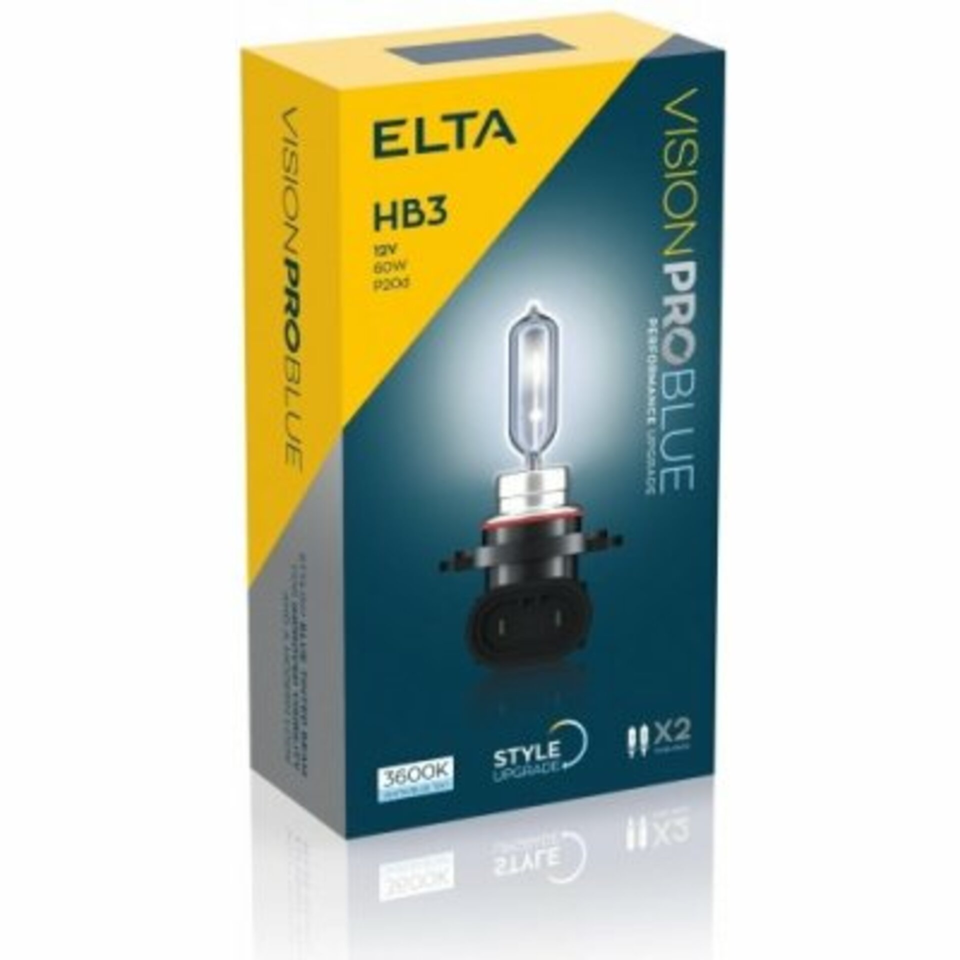 ELTA HB3 VisionProBlue 60W 12V P20d sada 2ks EB1005TR