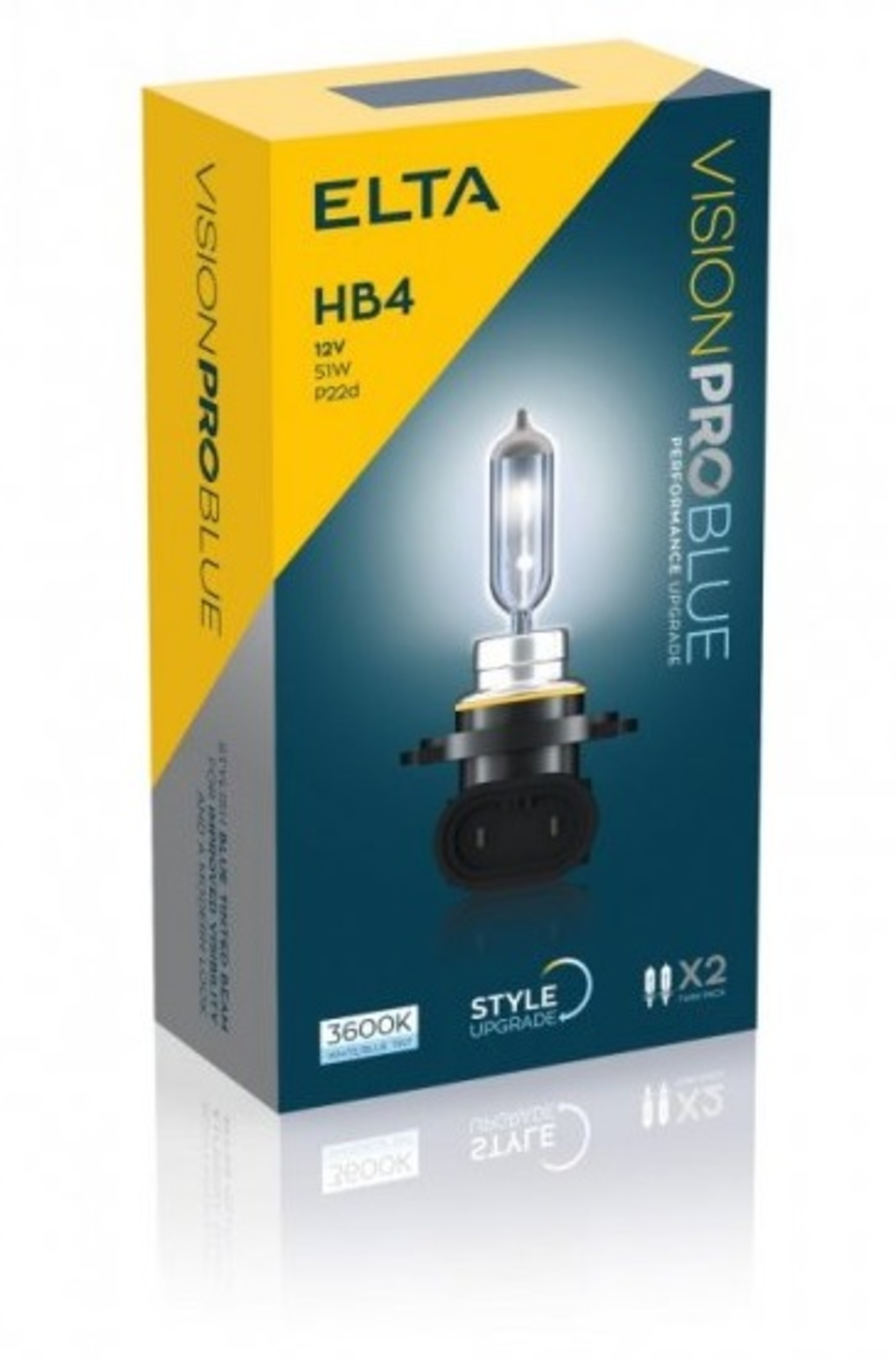 Levně ELTA HB4 VisionProBlue 60W 12V P22d sada 2ks EB1906TR