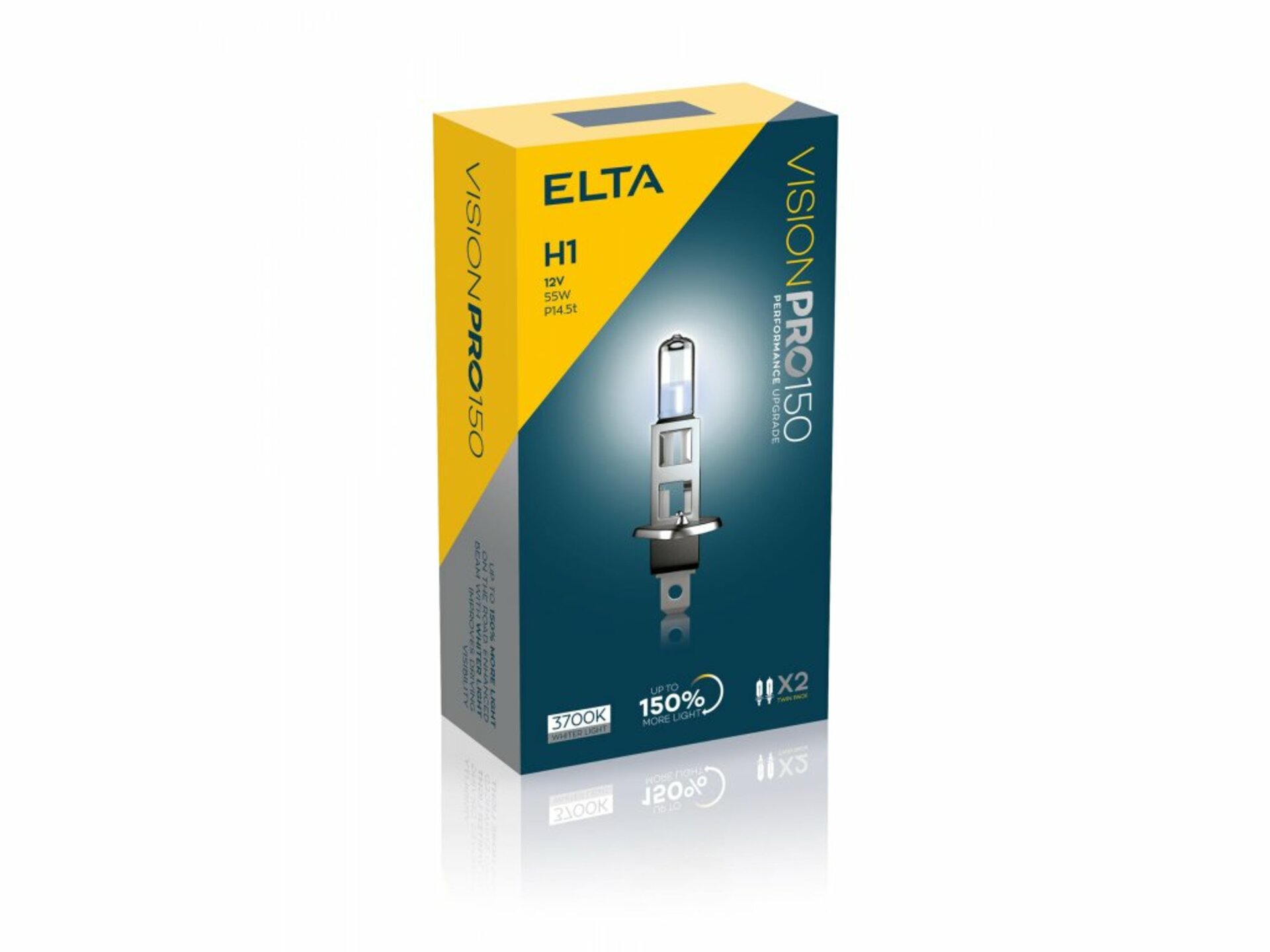 Levně ELTA H1 VisionPro +150% 55W 12V P14,5s sada 2ks