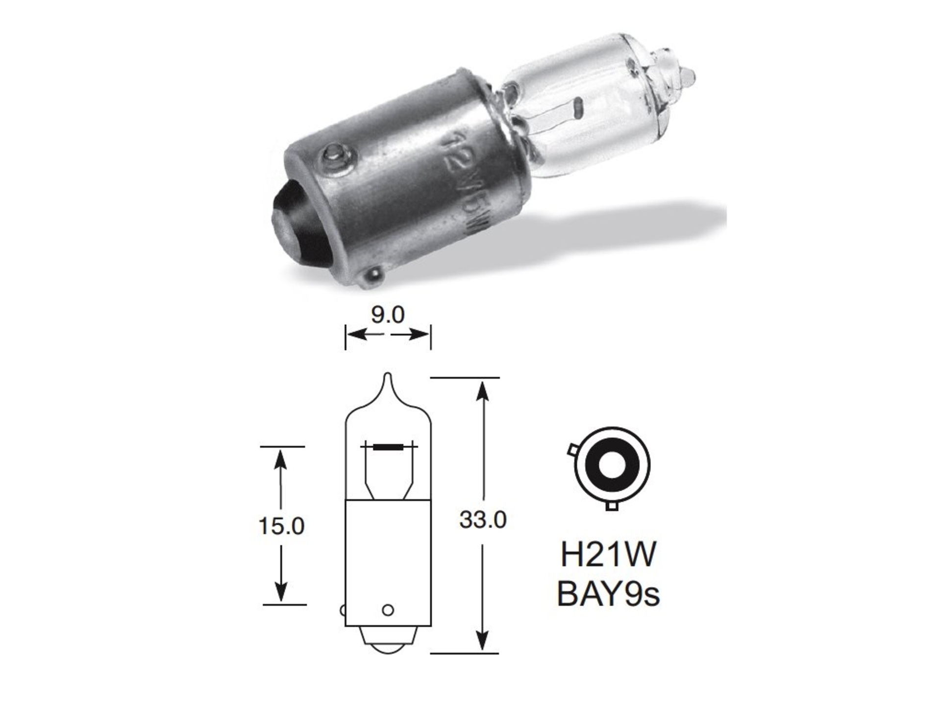 Levně ELTA H21W 12V 21W BAY9s