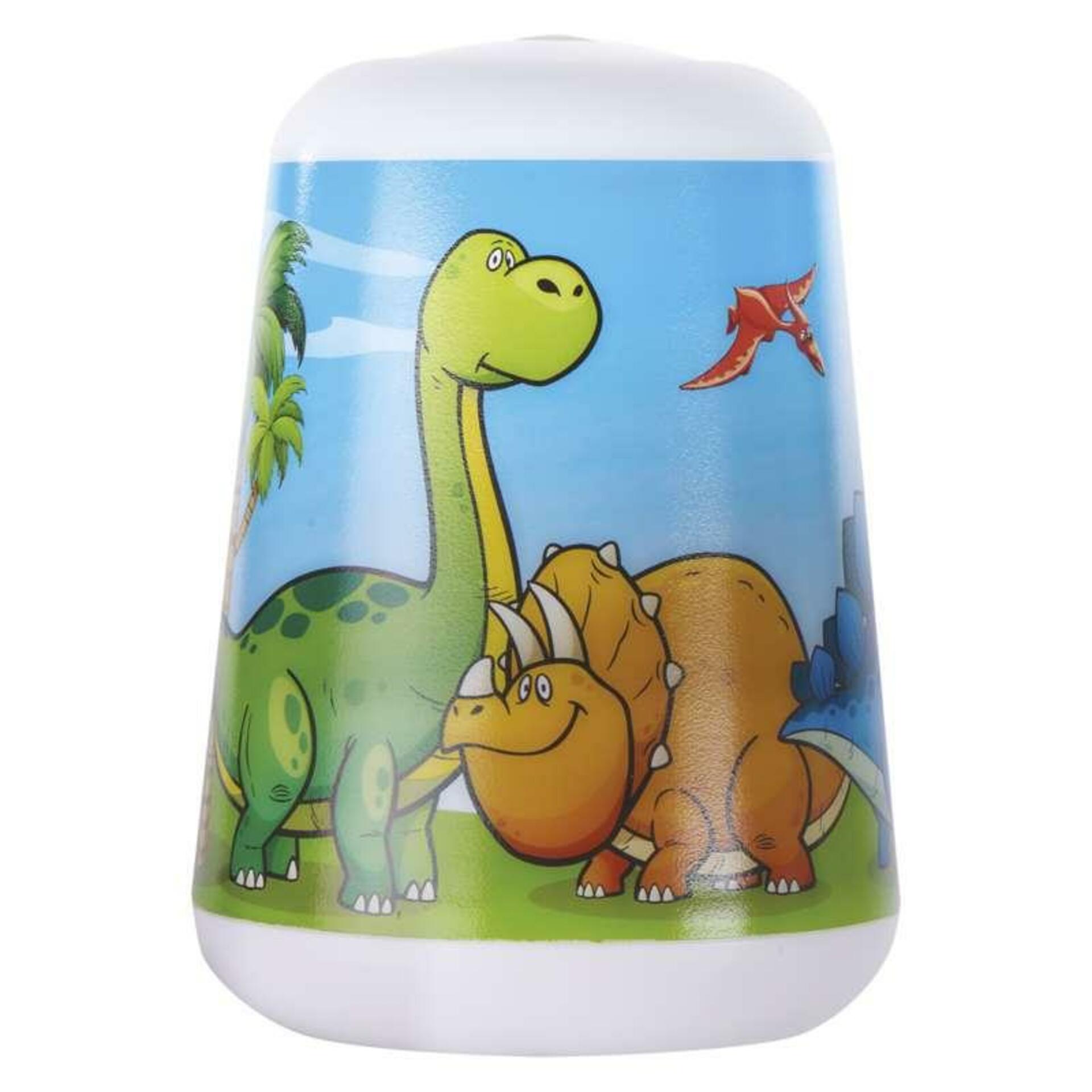 Levně EMOS LED dětská lampa se svítilnou Dino, 3× AAA P3380