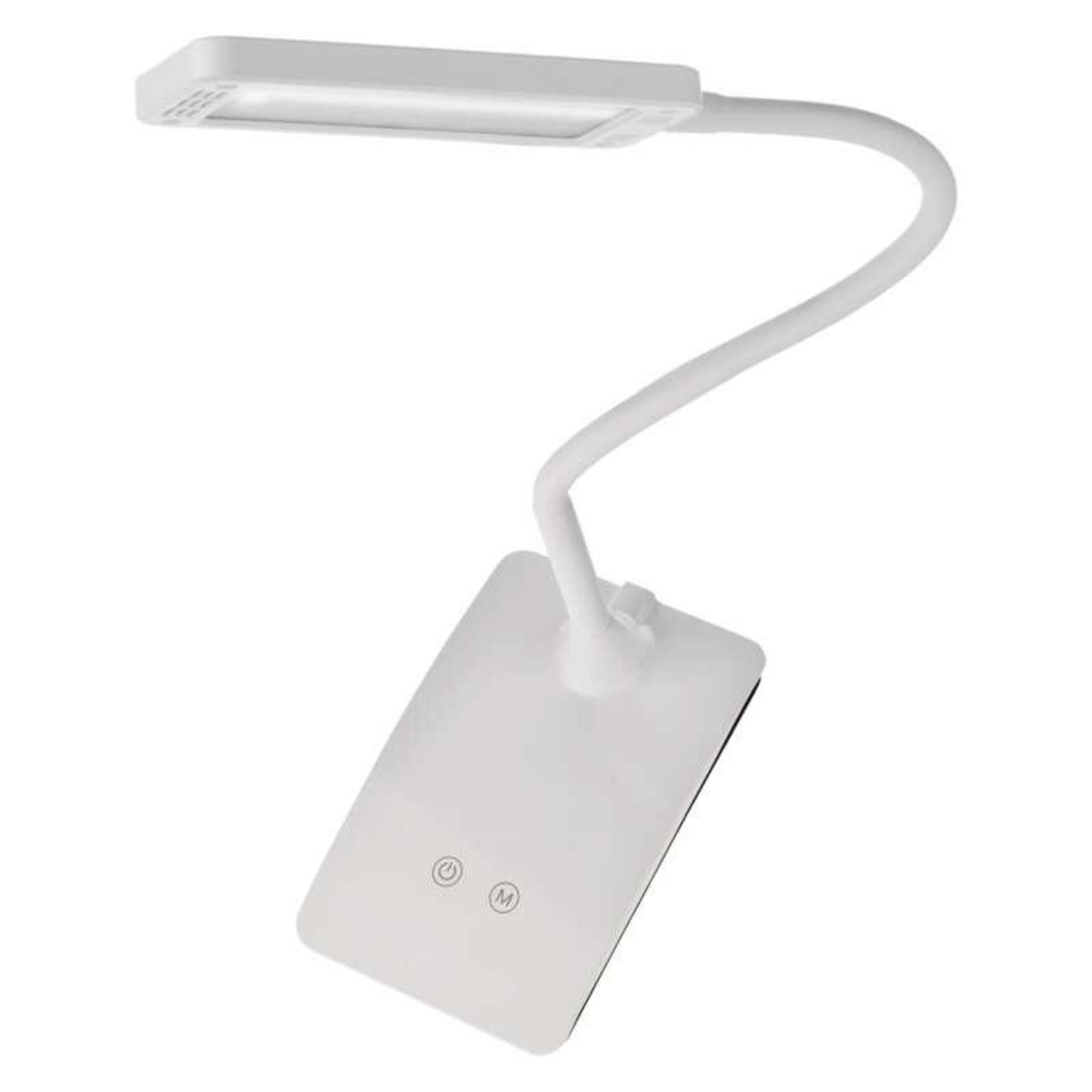 Levně EMOS LED stolní lampa Eddy, bílá 1538150201