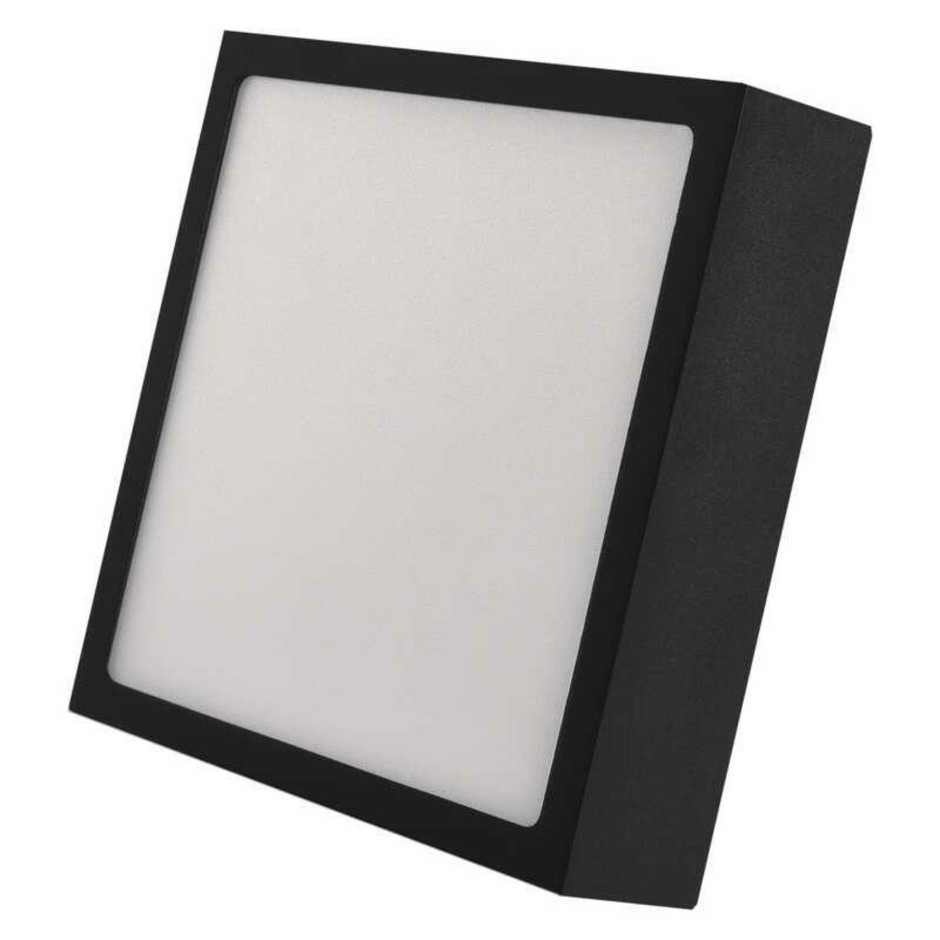 EMOS LED svítidlo NEXXO černé, 17 x 17 cm, 12,5 W, teplá/neutrální bílá ZM6333