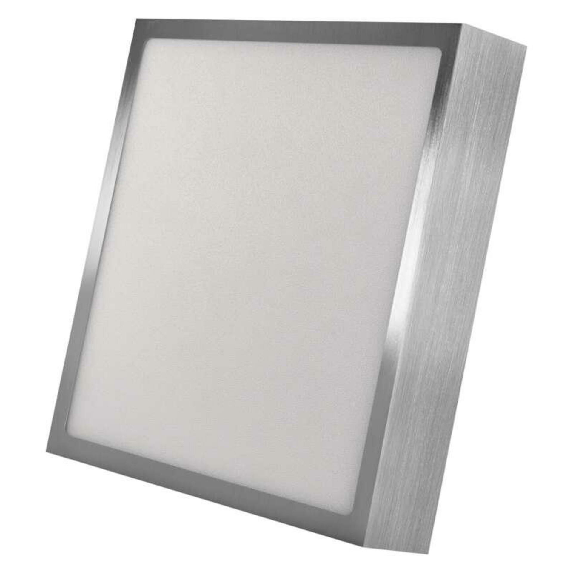 EMOS LED svítidlo NEXXO broušený nikl, 22,5 x 22,5 cm, 21 W, teplá/neutrální bílá ZM6243