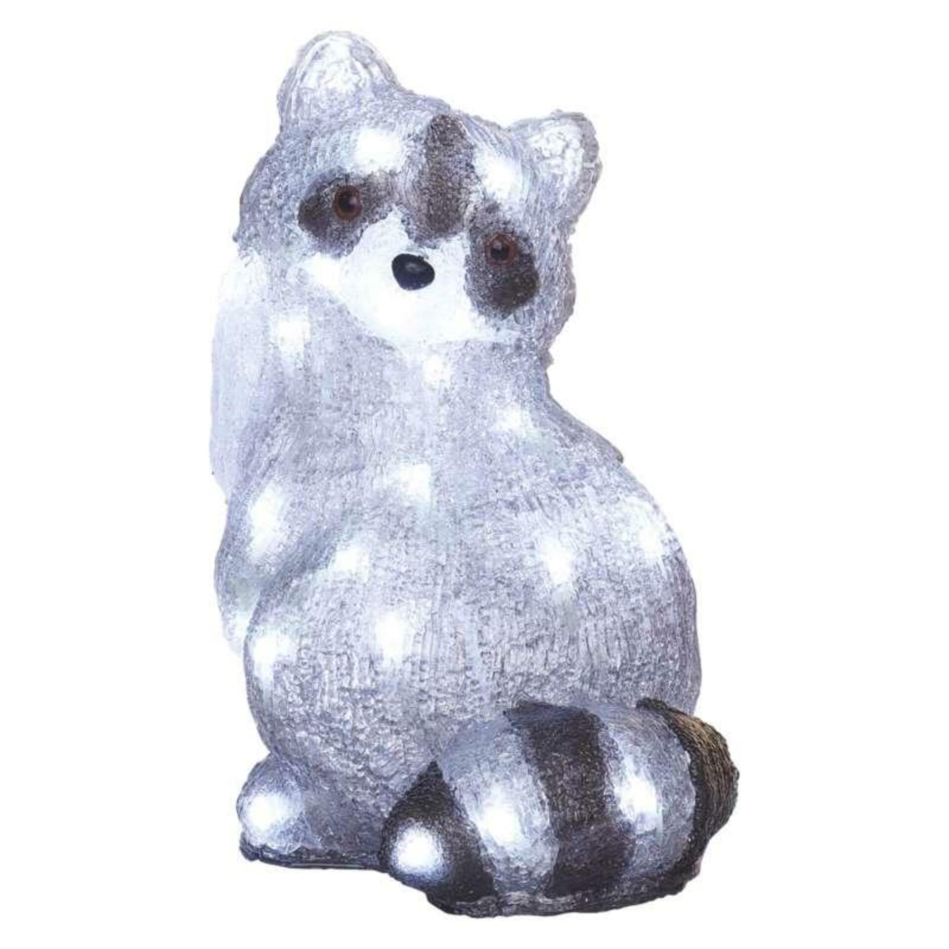 EMOS LED dekorace – svítící mýval, 28 cm, venkovní i vnitřní, studená bílá, časovač DCFC16