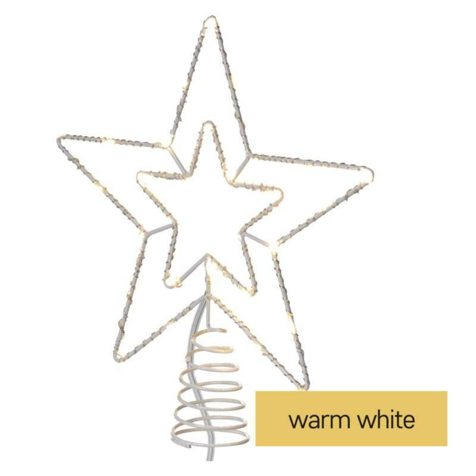 EMOS Standard LED spojovací vánoční hvězda, 28,5 cm, venkovní i vnitřní, teplá bílá D1ZW01