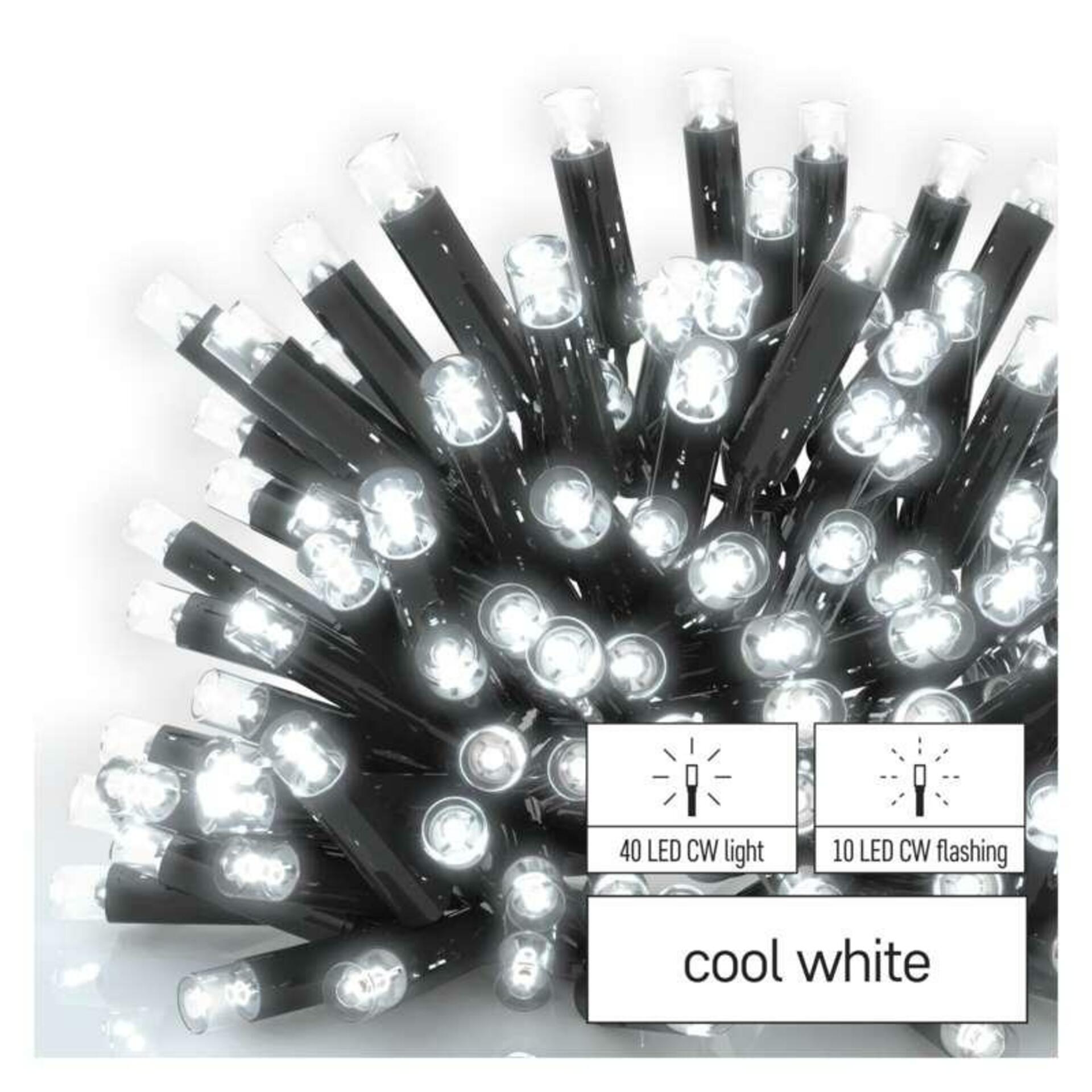 Levně EMOS Profi LED spojovací řetěz problikávající – rampouchy, 3 m, venkovní, studená bílá D2CC03