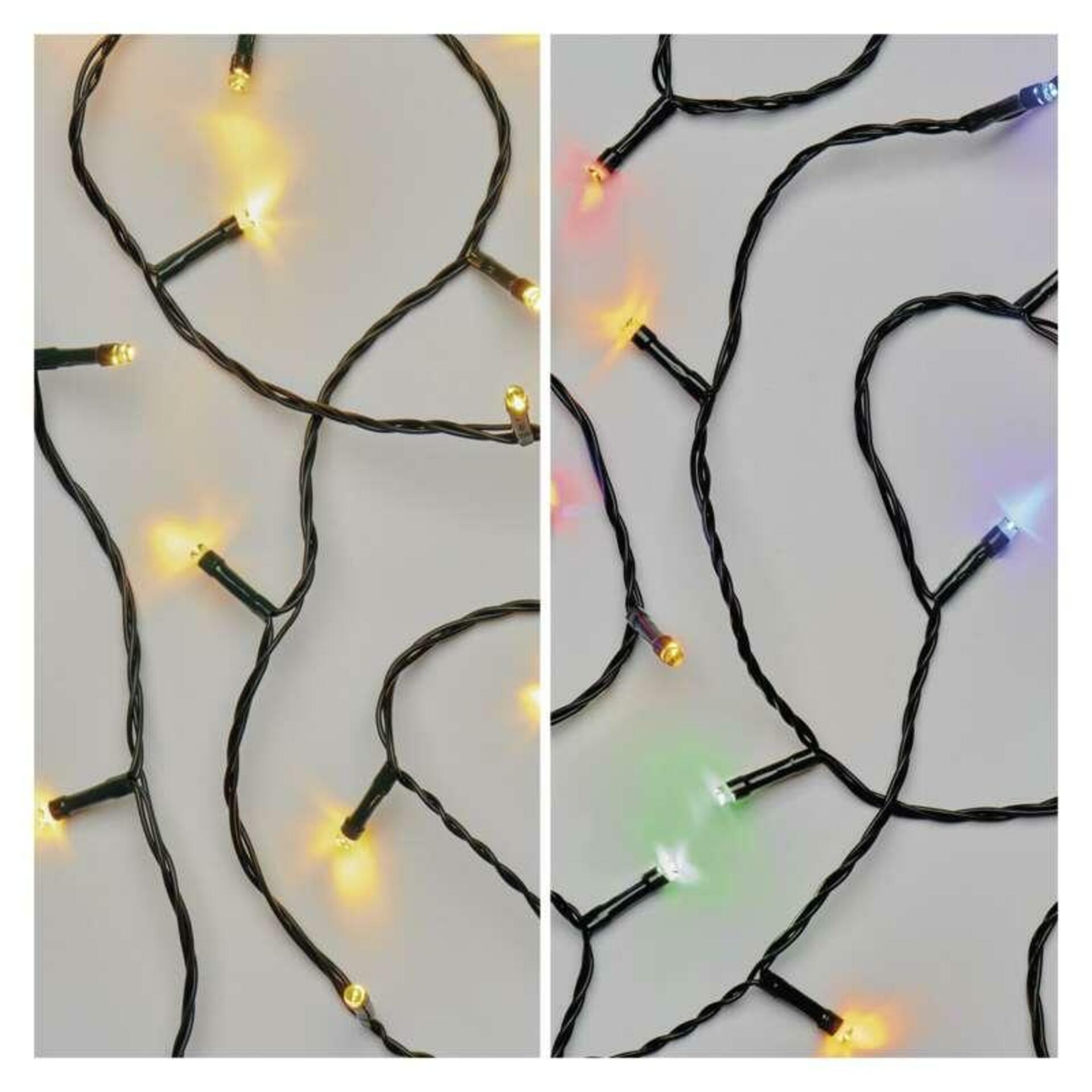 EMOS LED vánoční řetěz 2v1, 10 m, venkovní i vnitřní, teplá bílá/multicolor, programy D4AH01