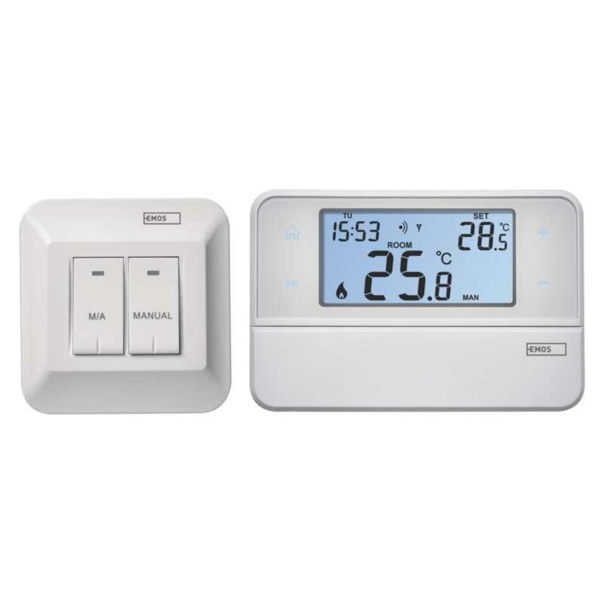 Levně EMOS Pokojový termostat s komunikací OpenTherm, bezdrátový, P5616OT P5616OT