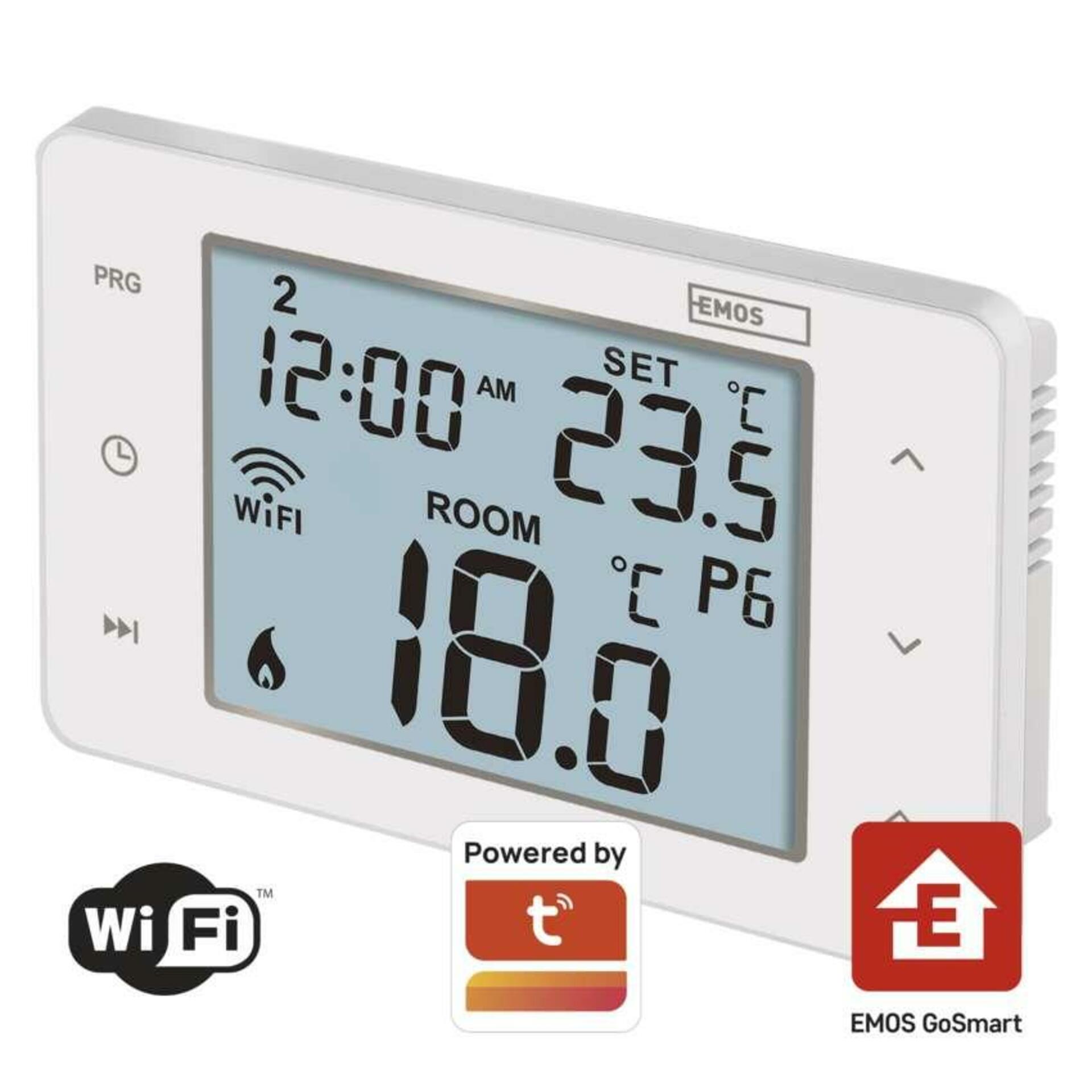 Levně EMOS Pokojový programovatelný drátový WiFi GoSmart termostat P56201 P56201