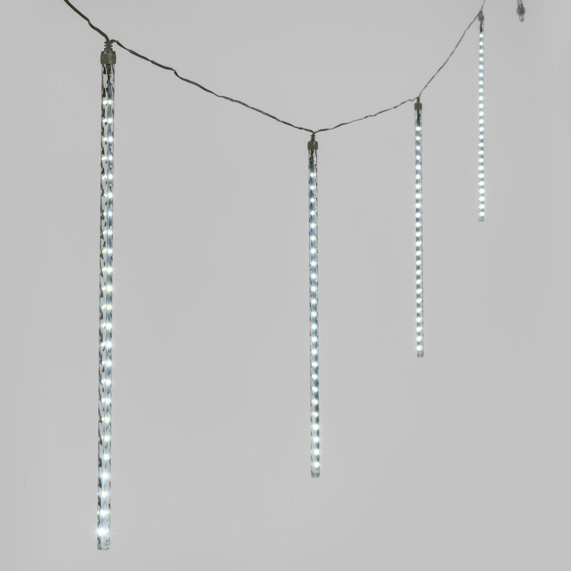 Levně Exihand Řetěz padající kapky 46658, 10 trubic 50 cm LED studená bílá KONST