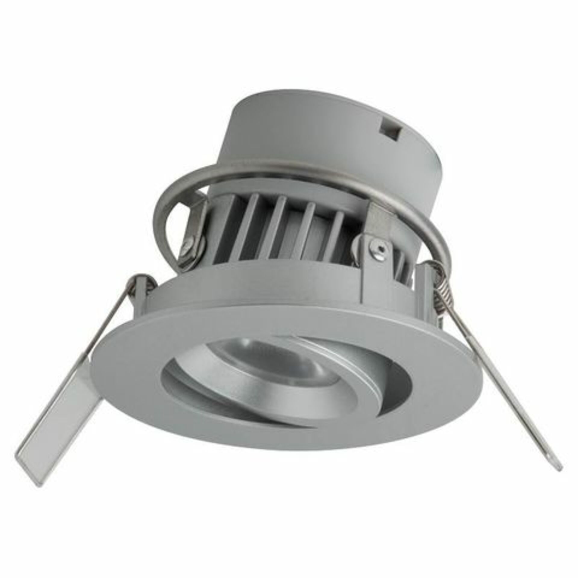 Levně MEGAMAN LED zapuštěné svítidlo SIENA F28100RC-w 828 8W Dim2Warm IP44 stříbrná 230V F28100RC-w/828/SV