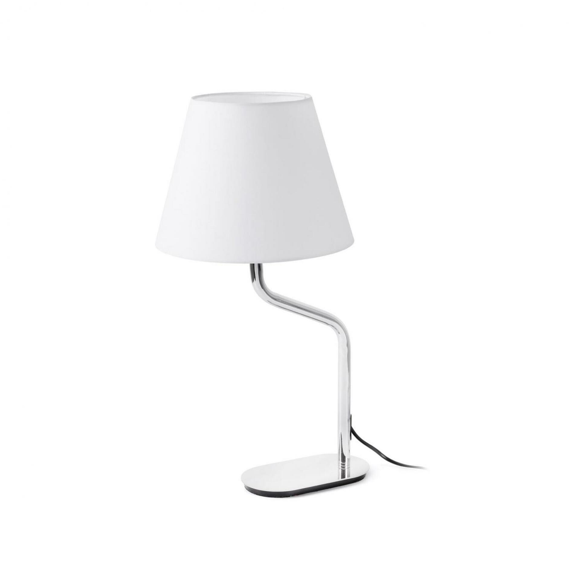 FARO ETERNA chrom/bílá stolní lampa