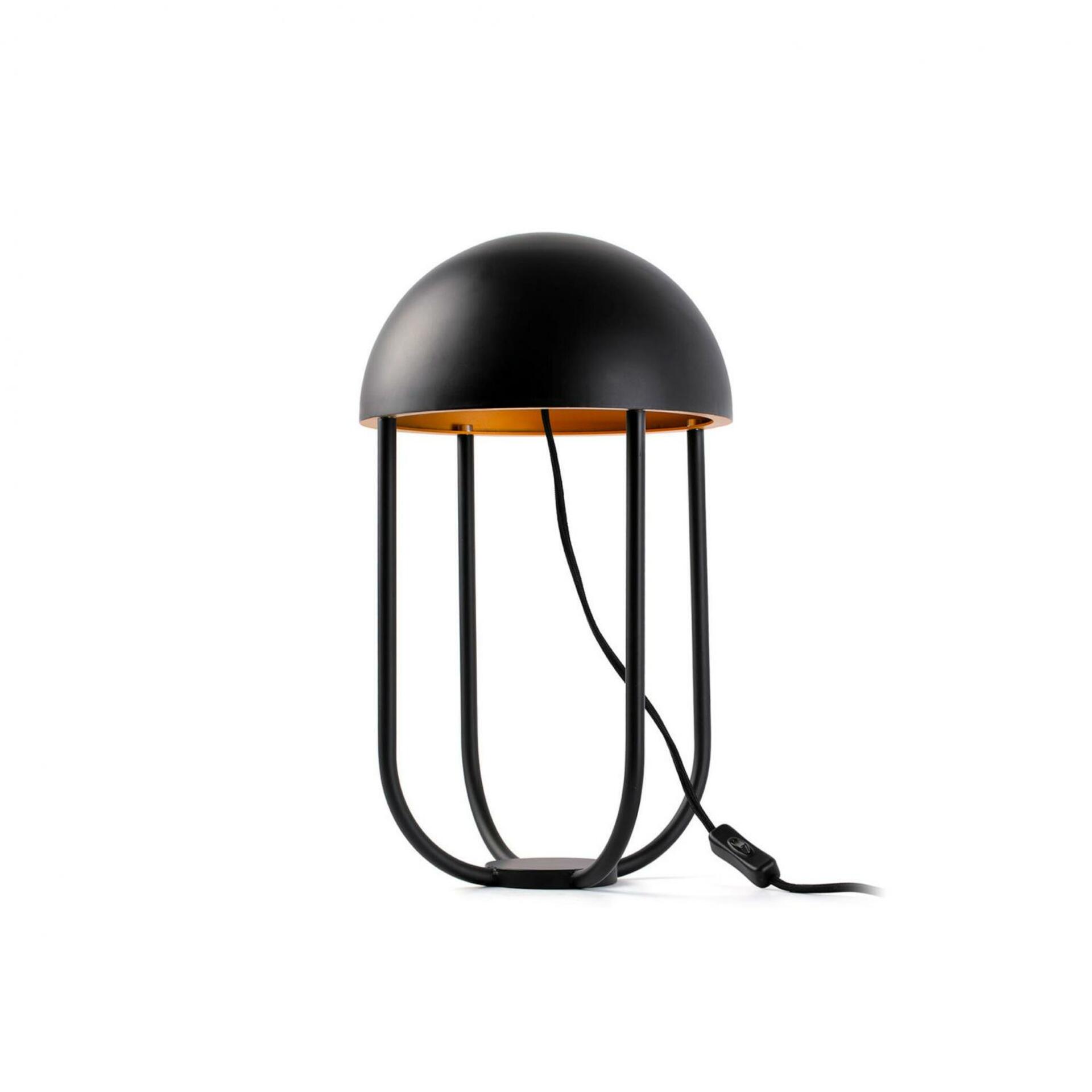 FARO JELLYFISH černá a zlatá stolní lampa