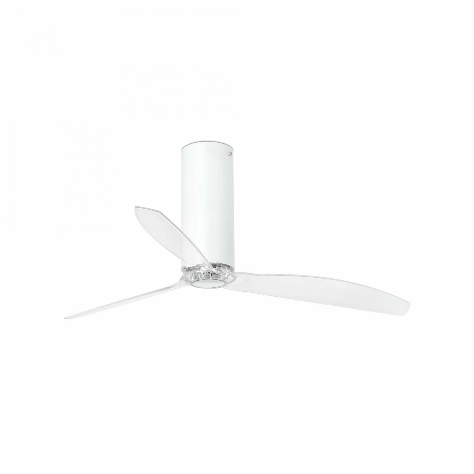 FARO TUBE FAN, bílá/transparentní, stropní ventilátor s DC motorem