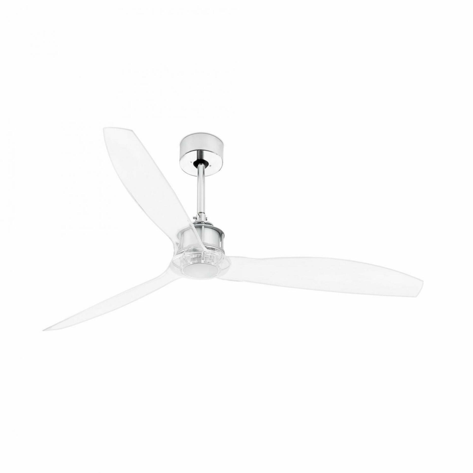 FARO JUST FAN M, chrom, stropní ventilátor s DC motorem