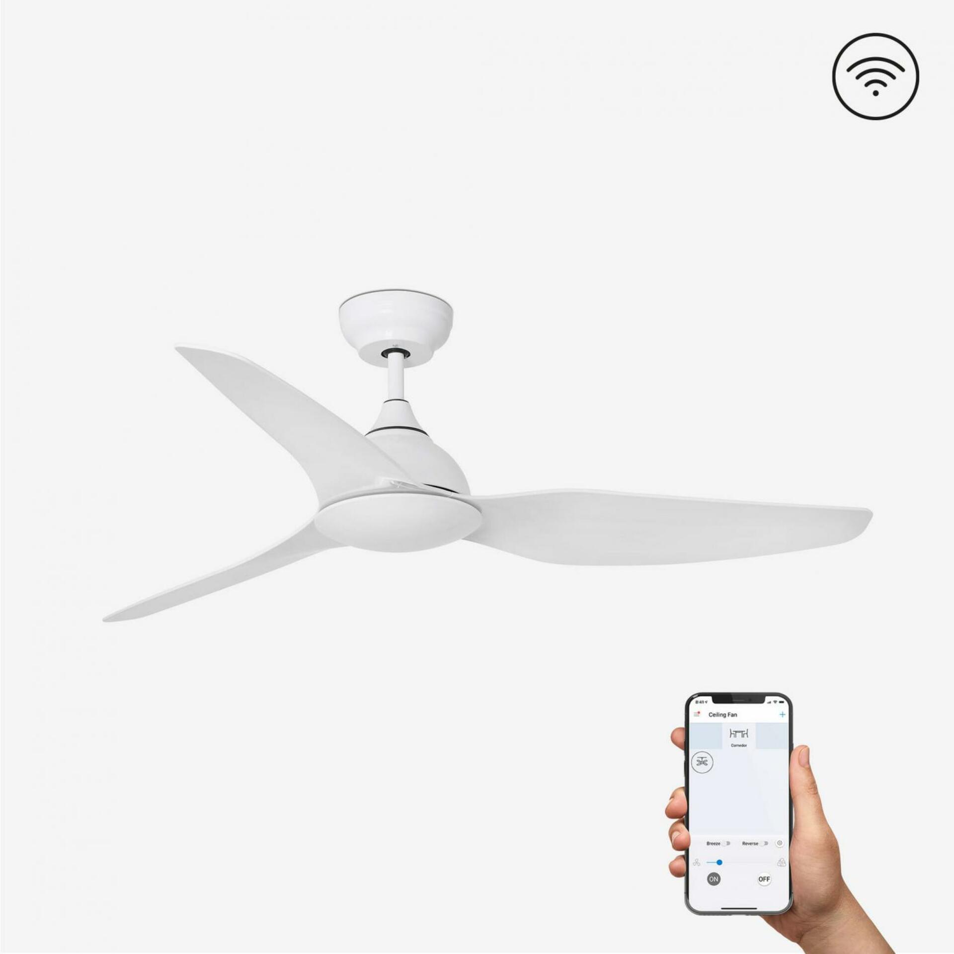 FARO SIOUX, bílá, stropní ventilátor s DC motorem SMART