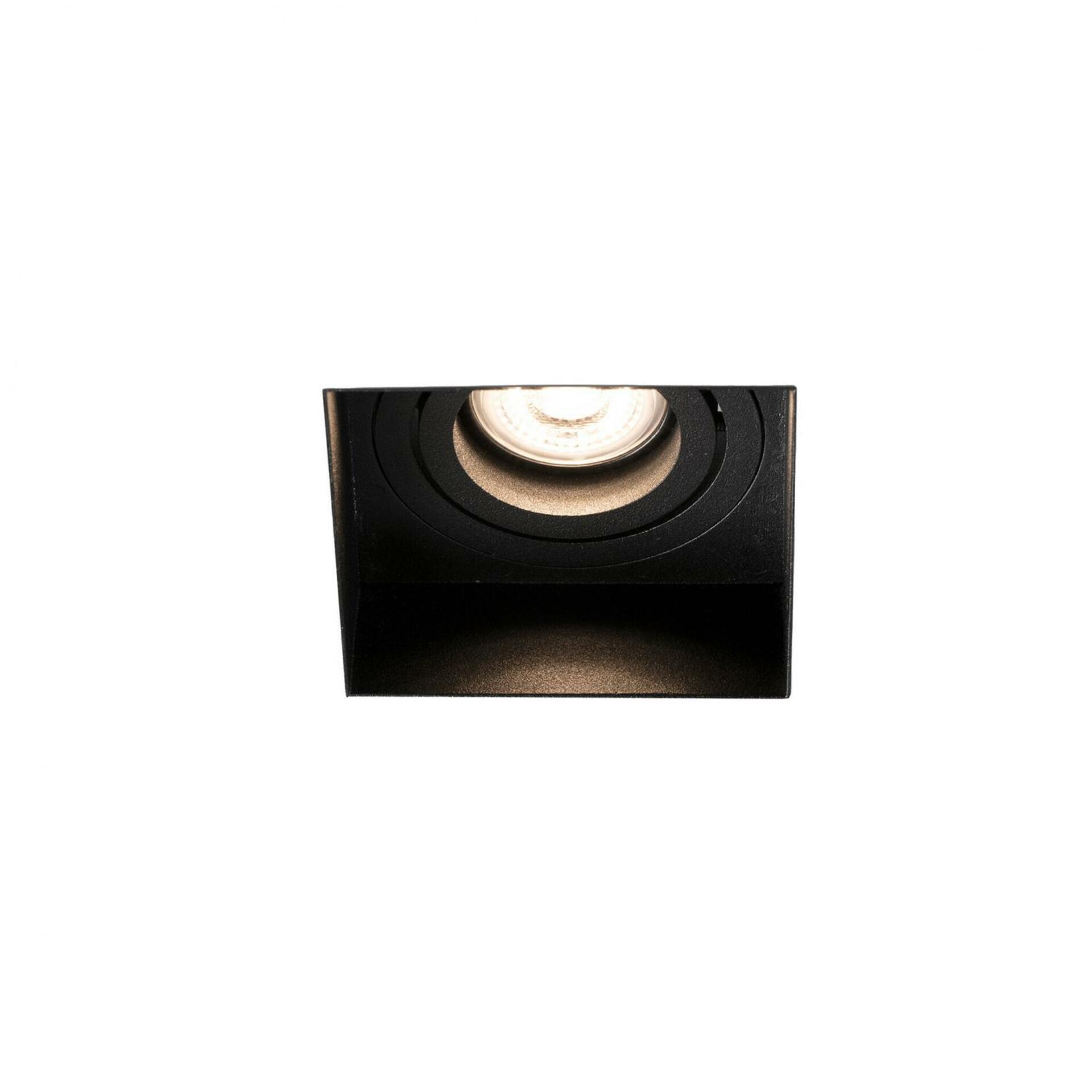 FARO HYDE SQ zapuštěné hranaté nastavitelné stropní svítidlo bezrámečkové, černá