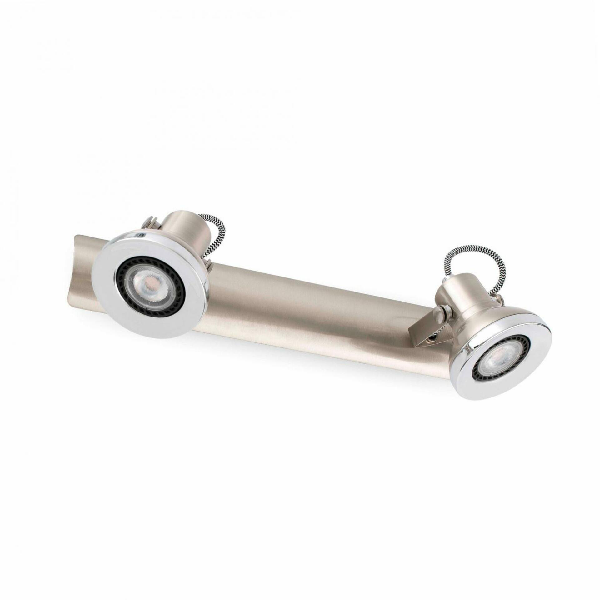 FARO RING 2L nástěnná lampa, nikl
