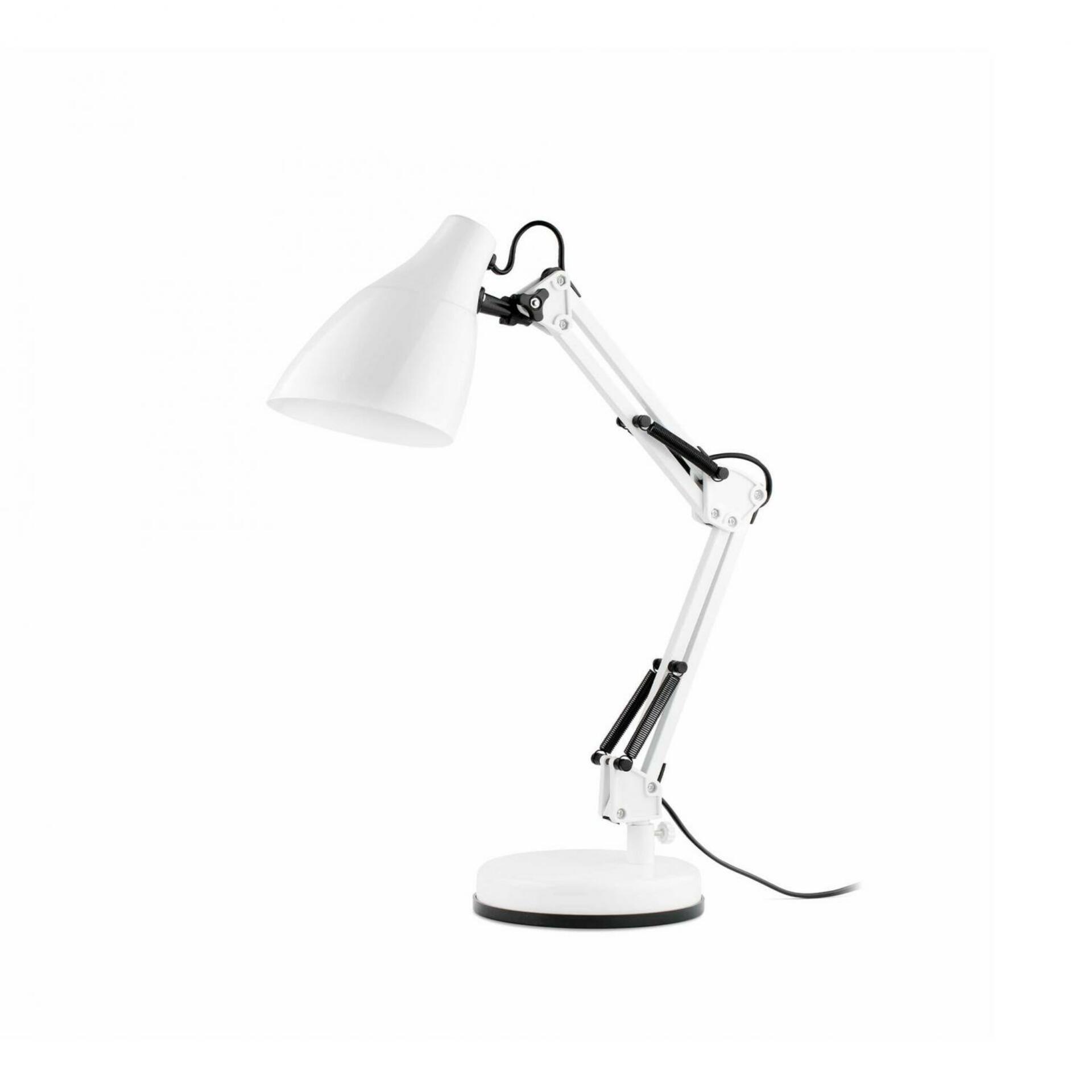 FARO GRU bílá stolní lampa na čtení