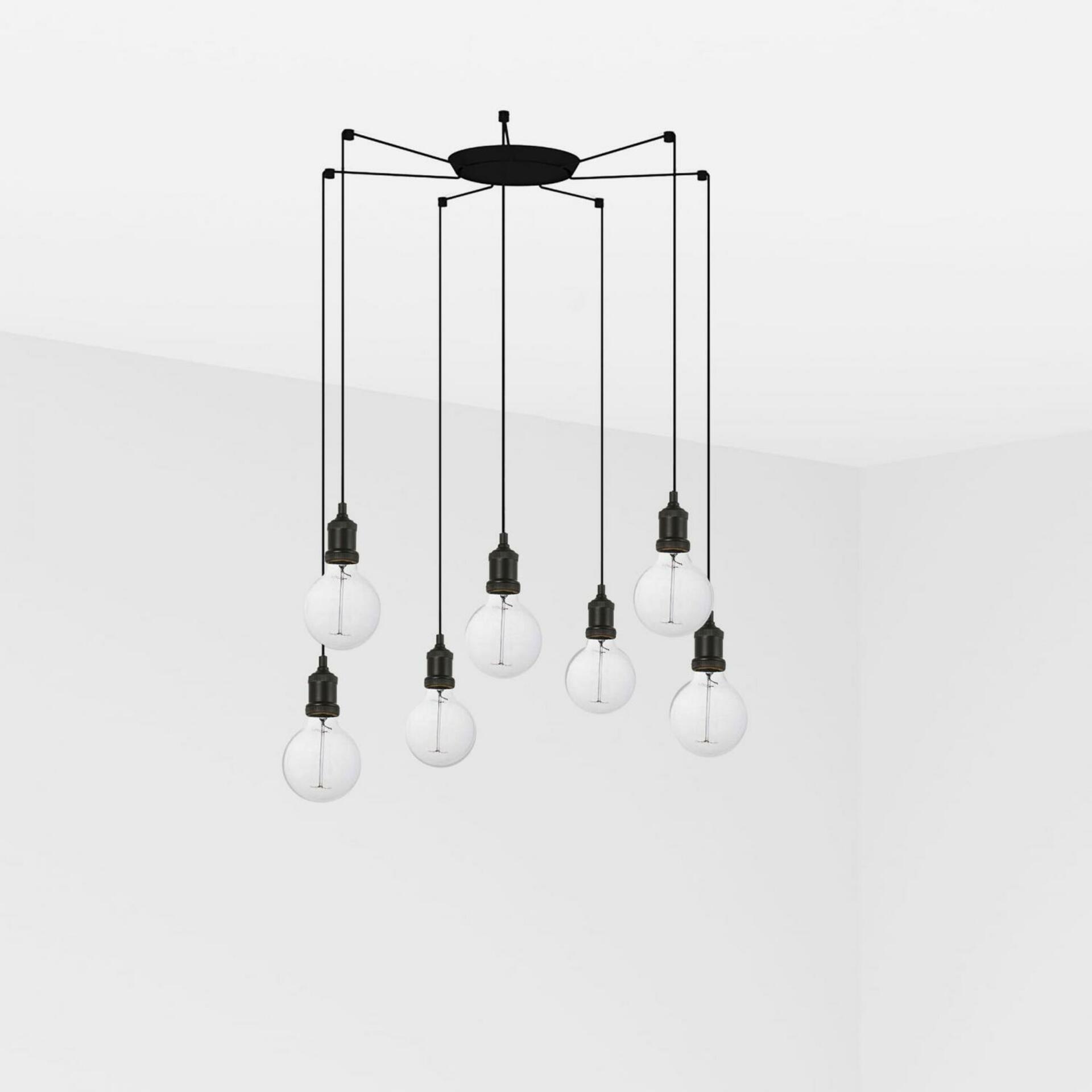 FARO ART závěsné svítidlo, černá, 7L