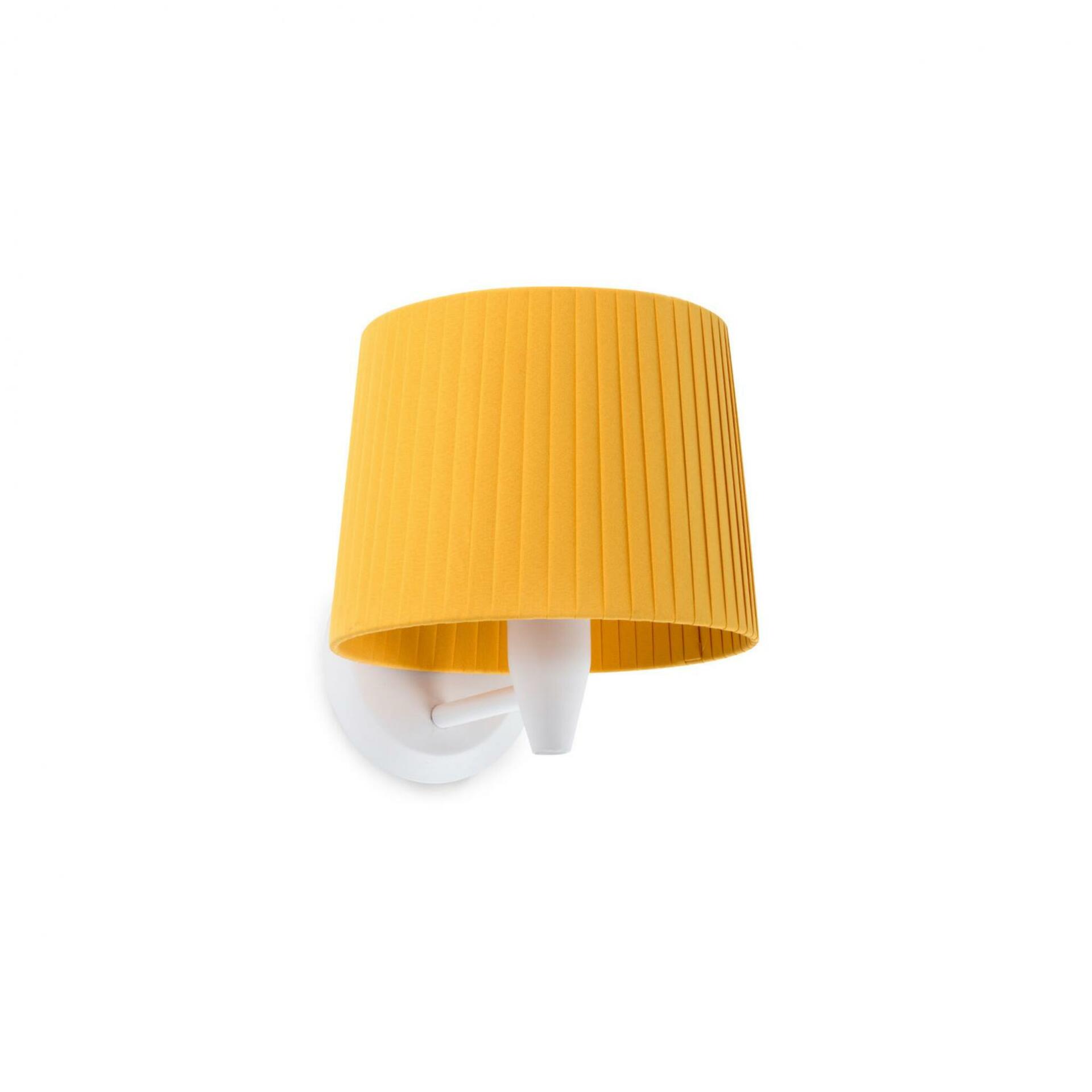 FARO SAMBA bílá/skládaná žlutá nástěnná lampa