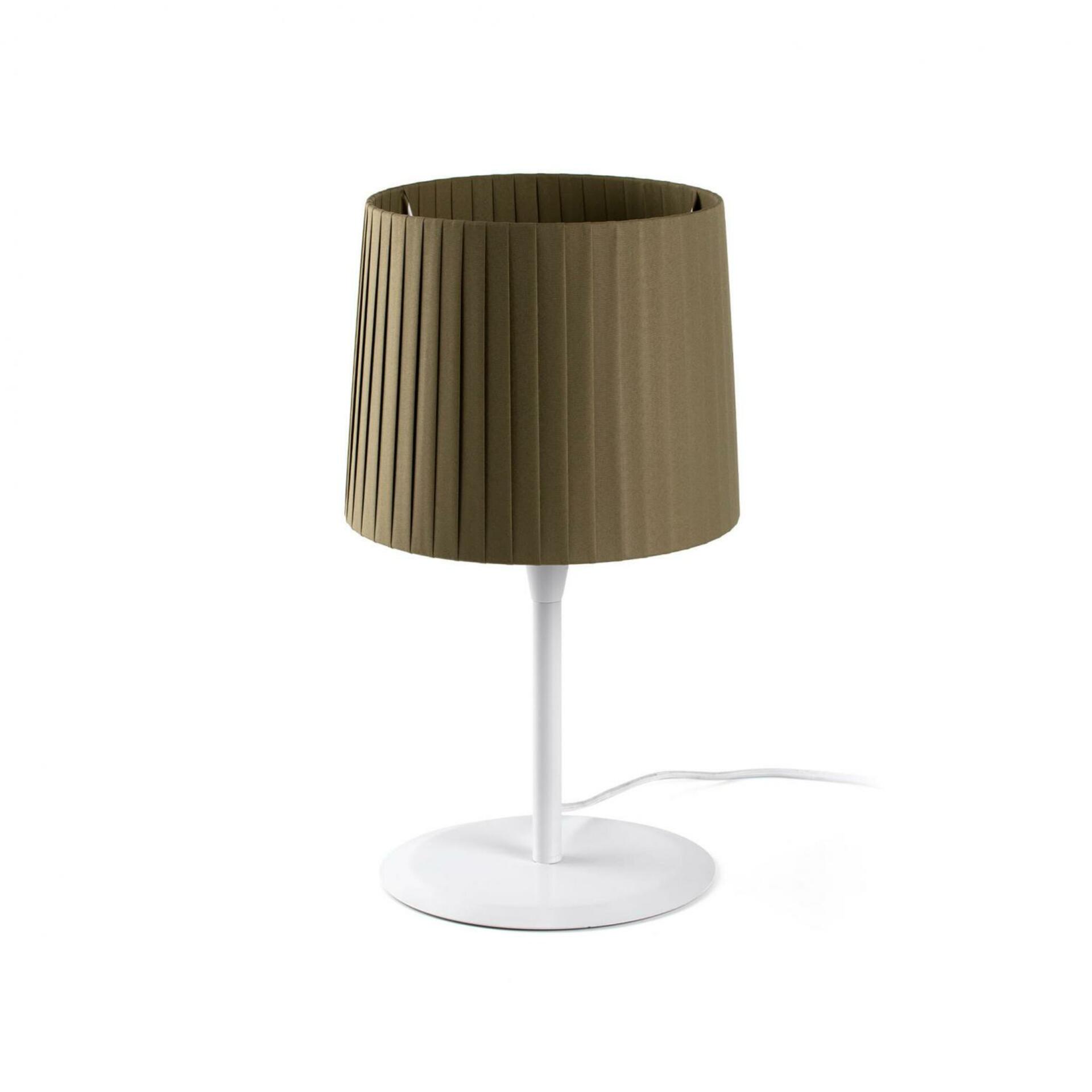 FARO SAMBA bílá/skládaná zelená stolní lampa