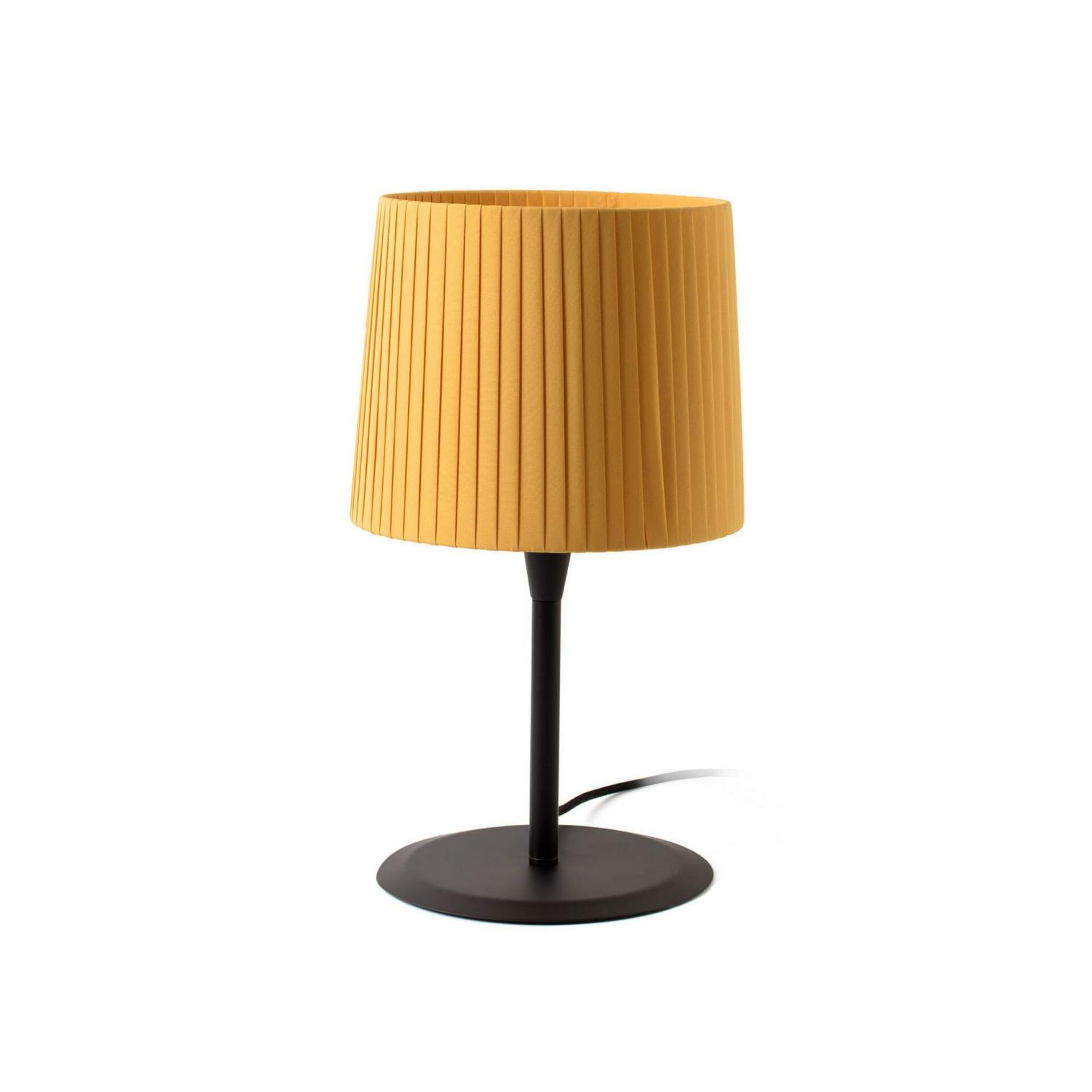 FARO SAMBA černá/skládaná žlutá stolní lampa