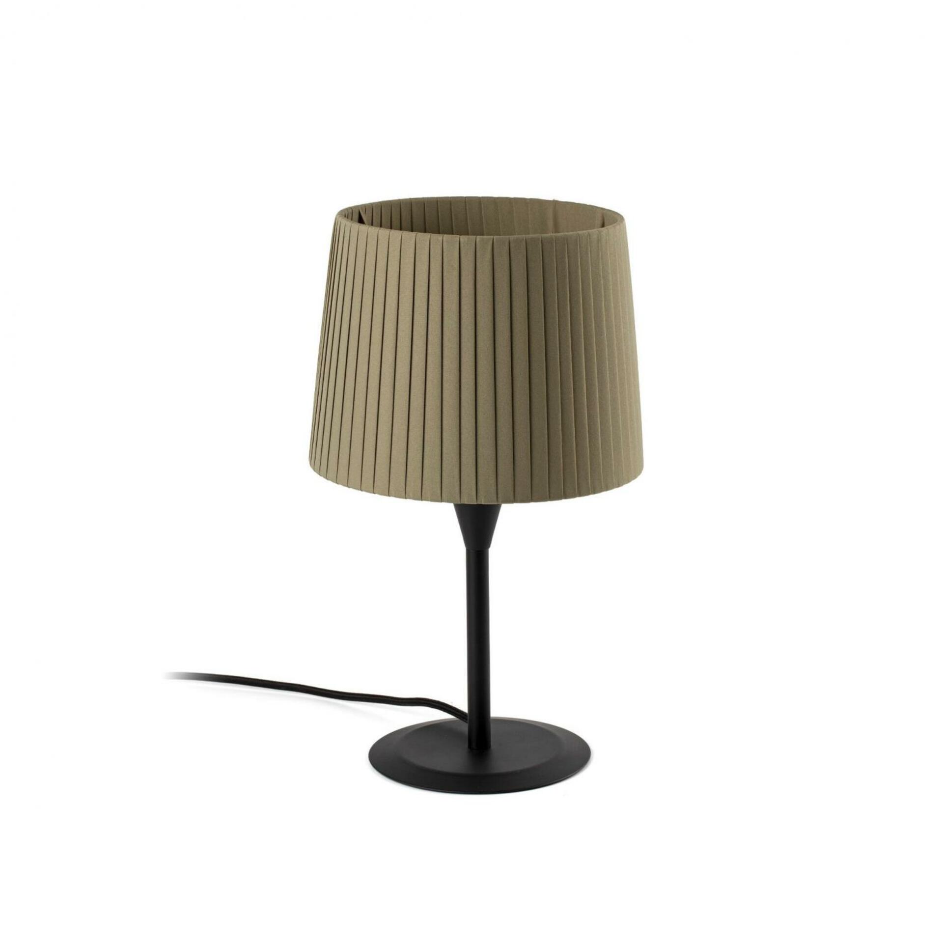 FARO SAMBA černá/skládaná zelená mini stolní lampa