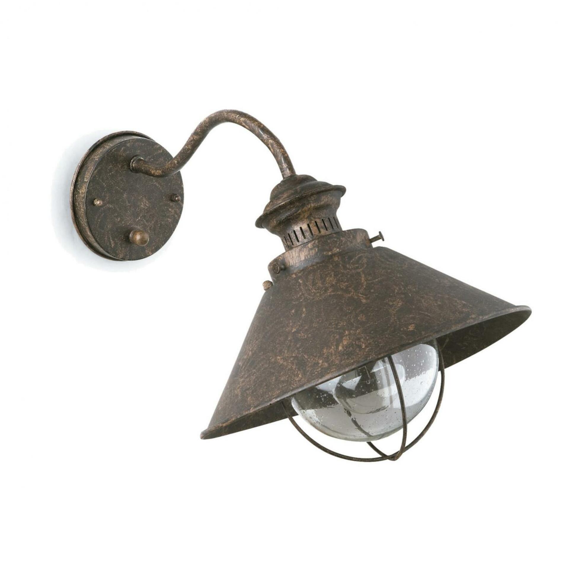 Levně FARO NÁUTICA nástěnná lampa, rezavá, 260diam 1L